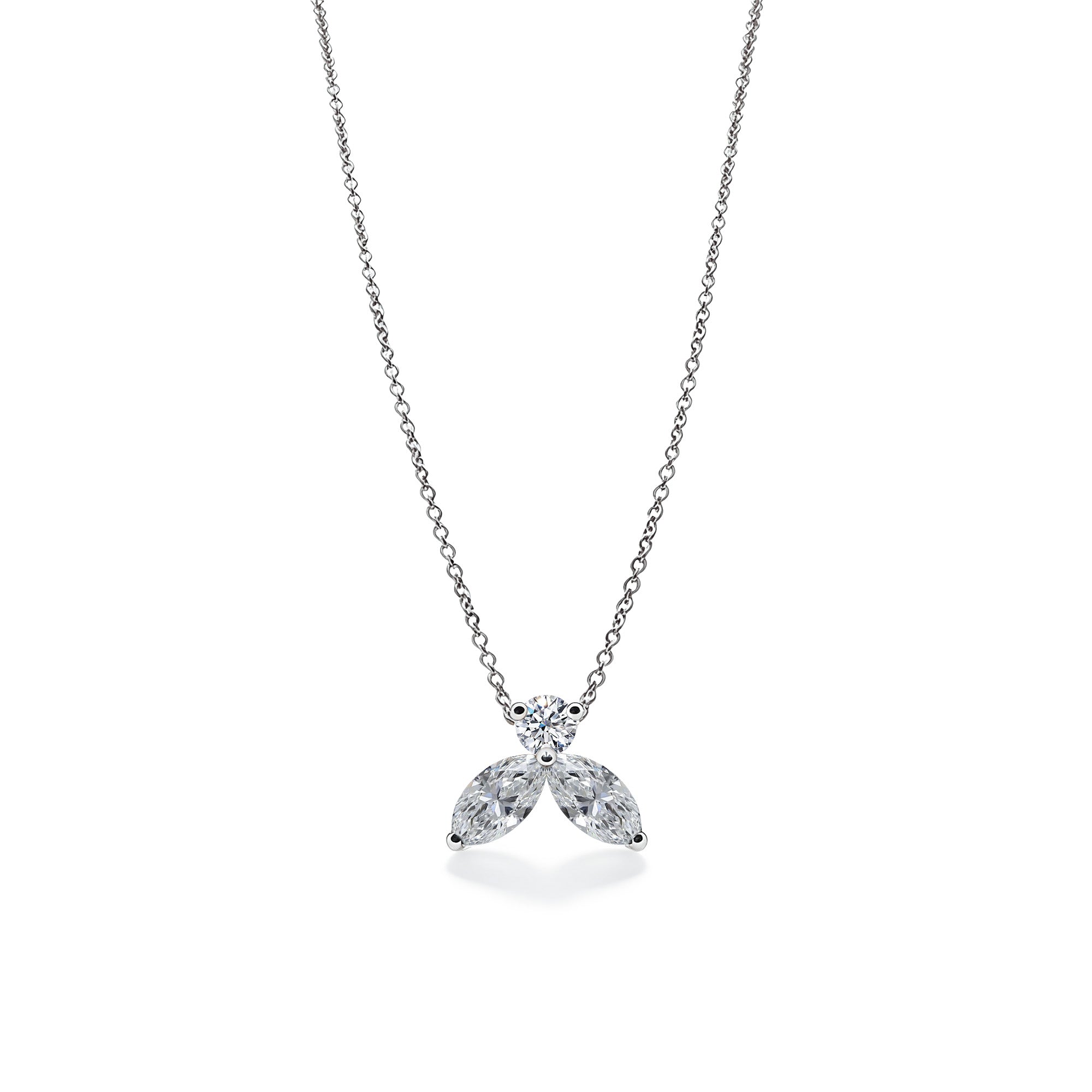 Collier The Little Bee M - or blanc 18k