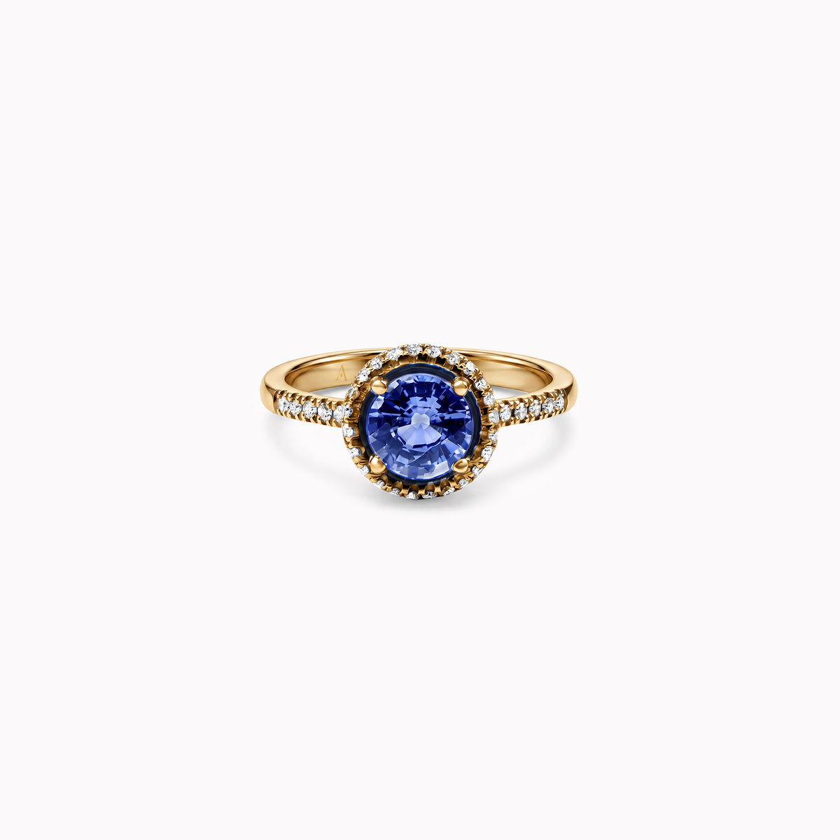 Pretty Blue Eyes - 0.80 carat - or jaune 18k