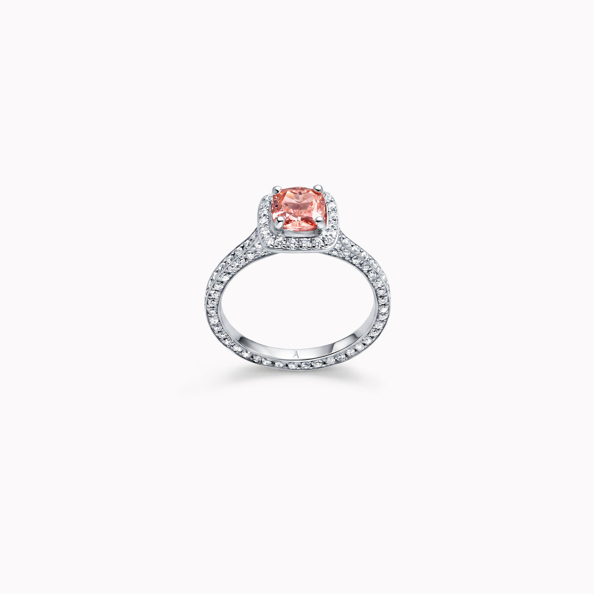 84 Roses - Rosa Kissendiamant - Platin 950