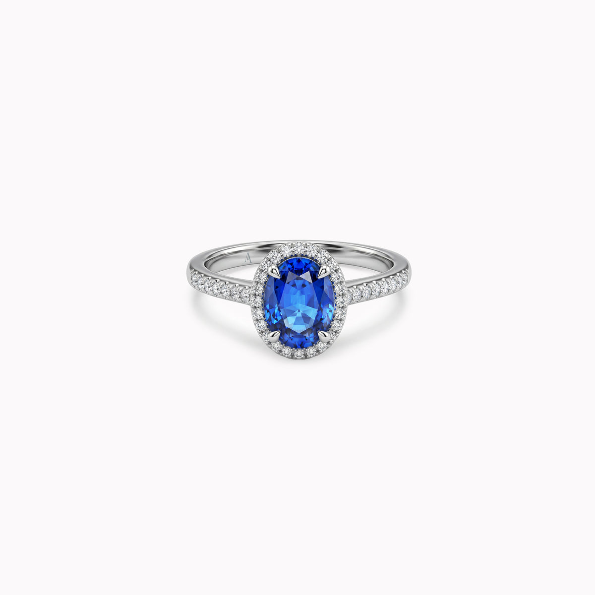 The Blue Temple of Saturn – 0.75 ct – 18k white gold
