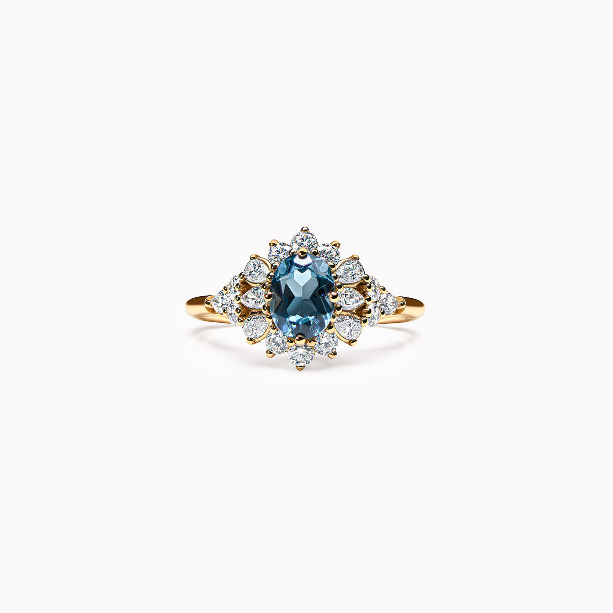 The fantastic Blooming Flower Oval - or jaune18k