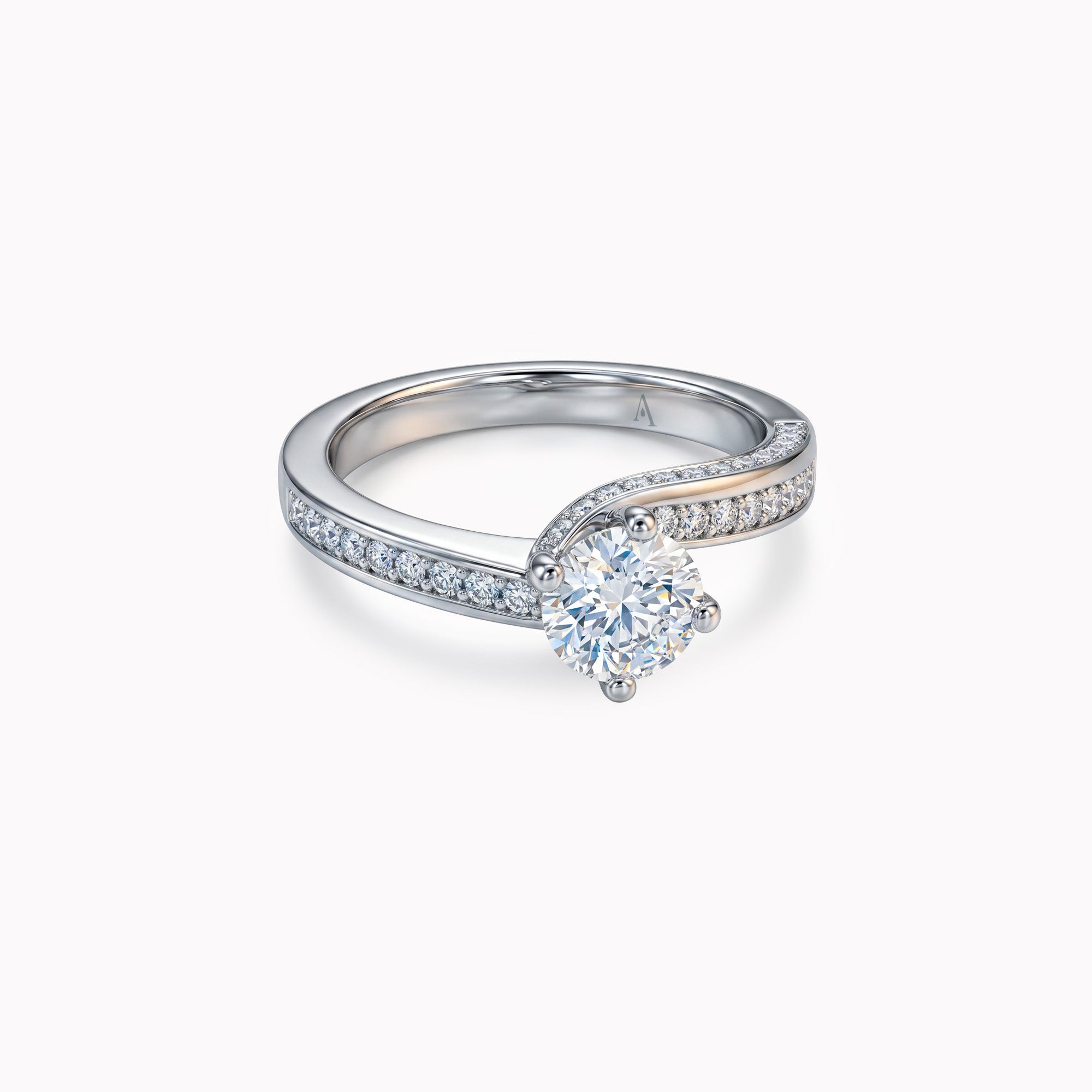 The Great Twist 1.30 carats - or blanc 18k