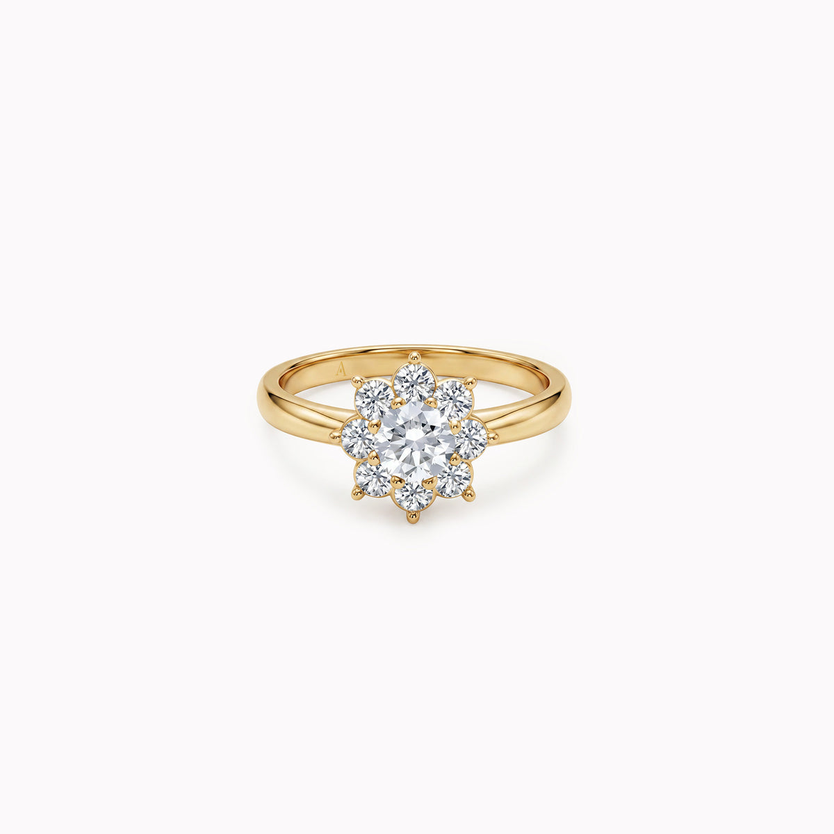 The Blooming Flower - 0.30 carat - or jaune 18k