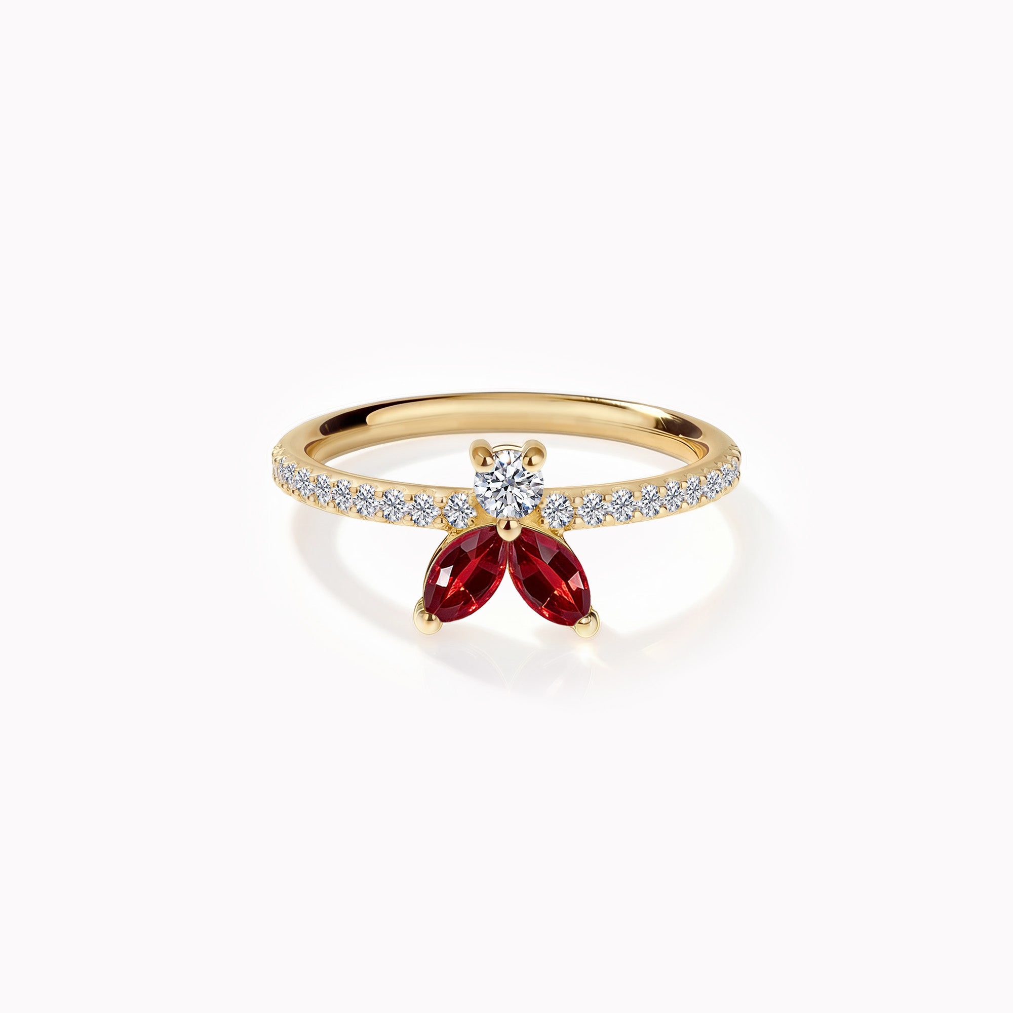 The Fancy Little Bee Rubis - Yellow Gold 18k
