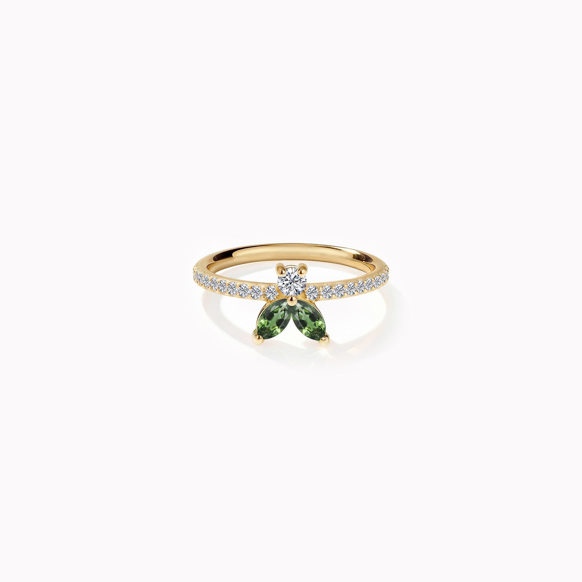 The Fancy Little Bee Tourmaline Vert antique - Gelbgold 18K