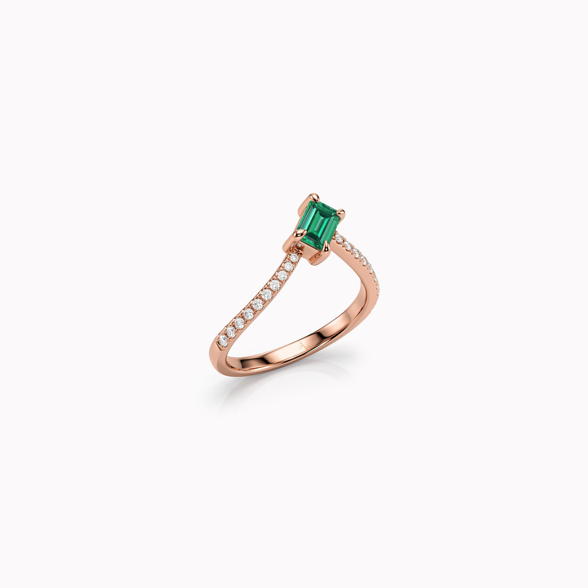 The Fancy Little Ice Skating Girl green – 0.75 ct – 18k red gold