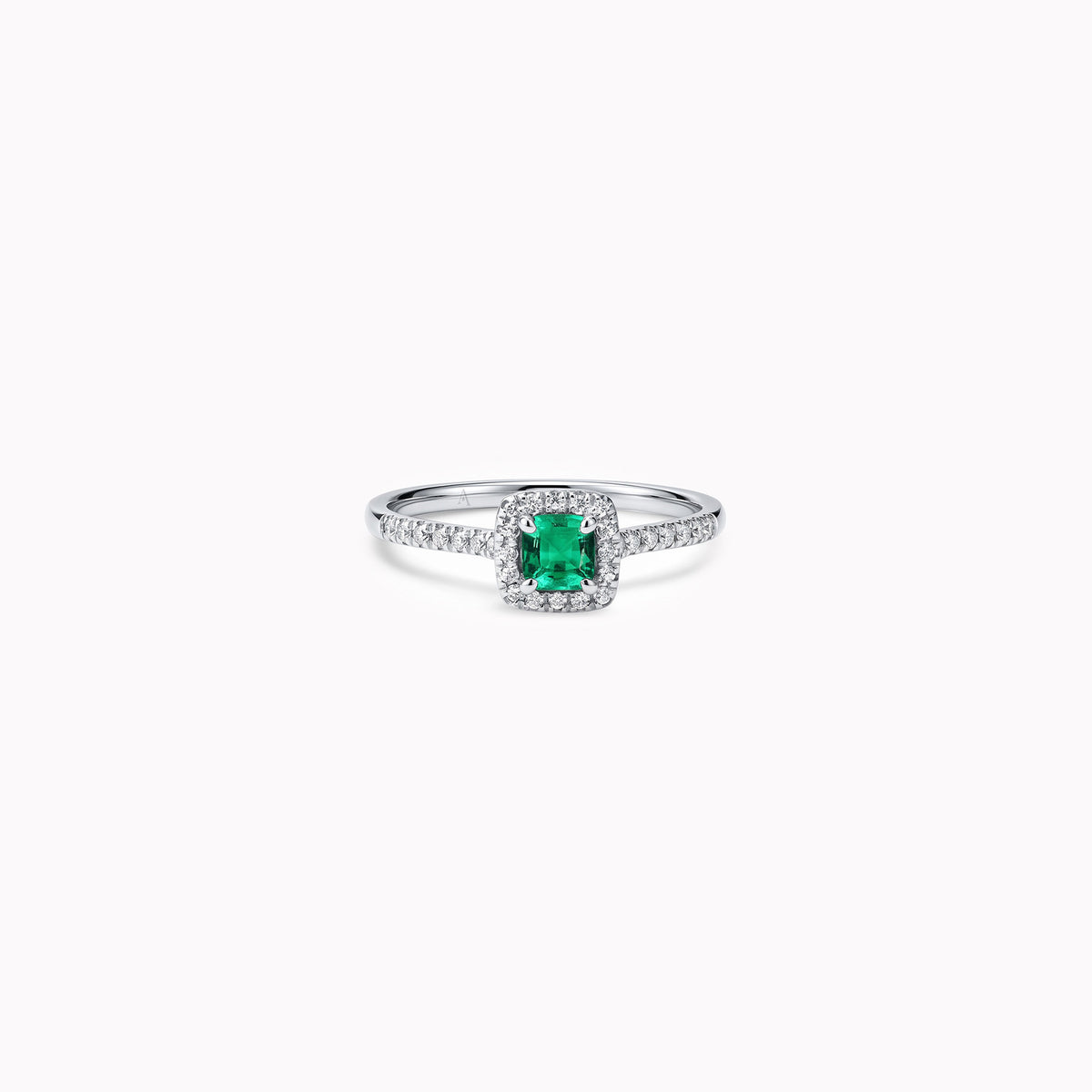 The Little Green Square - Weissgold 18K