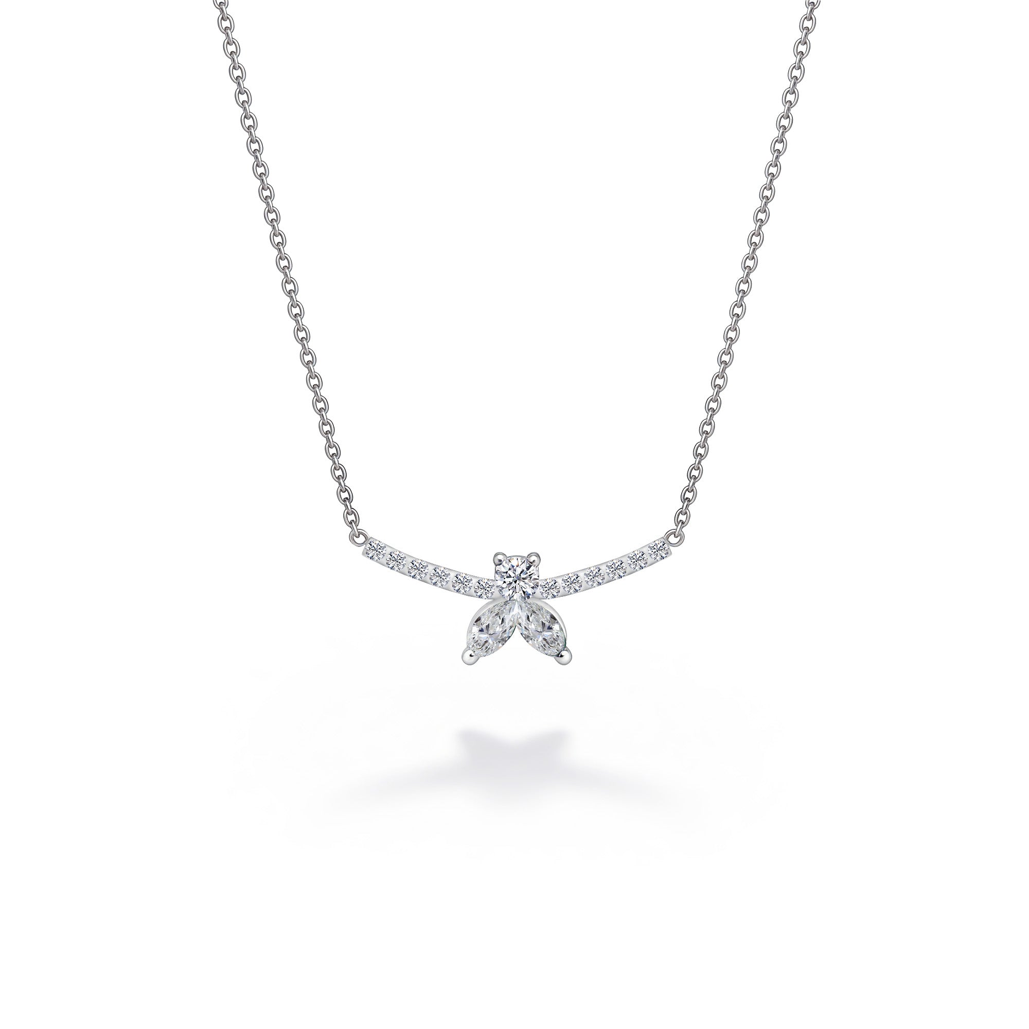 Halskette The Little Bee S - Weissgold 18K