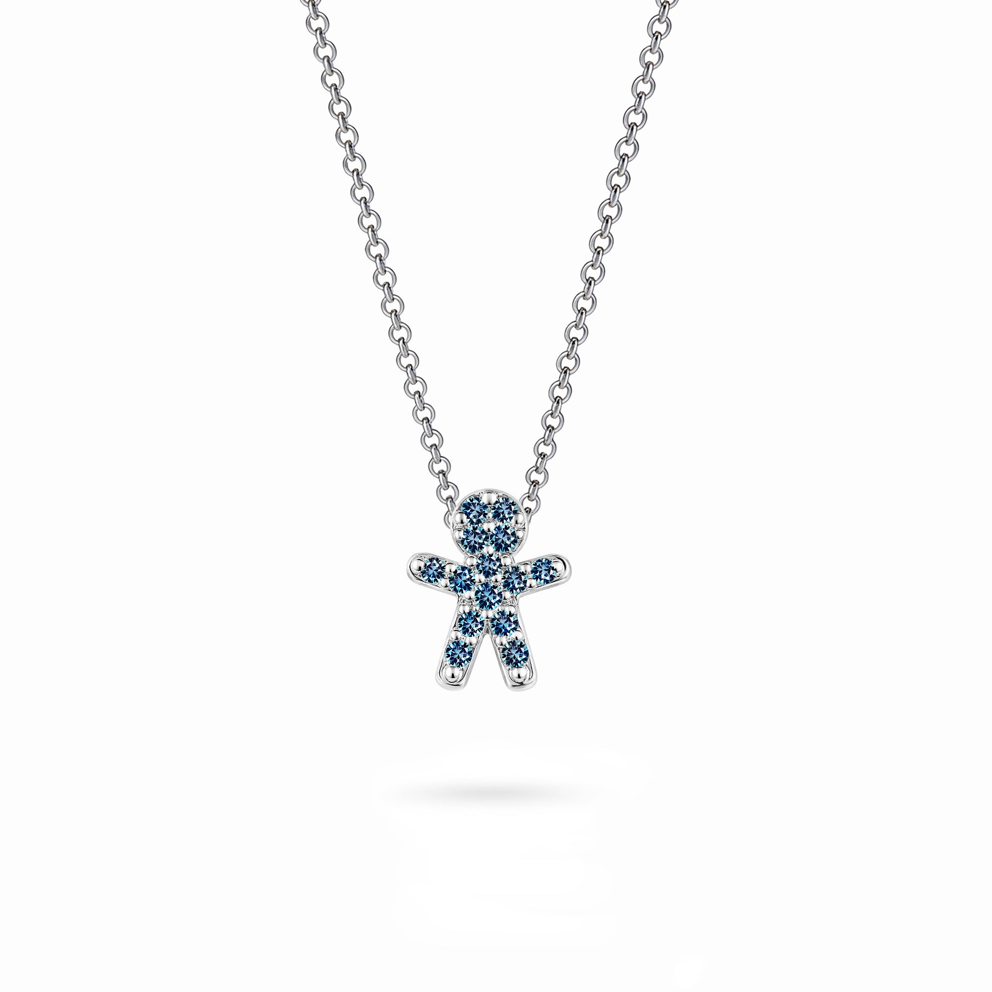 The Little One – Blue Outfit | Weissgold 18 K