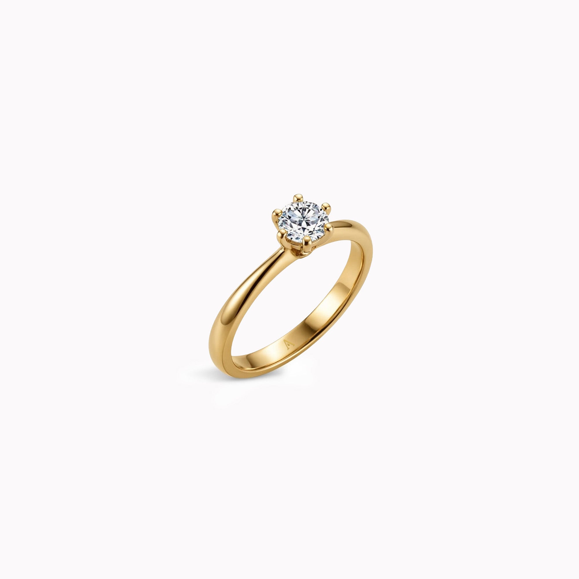 Sobriété Heureuse (L) - 0.50 carat - or jaune 18k