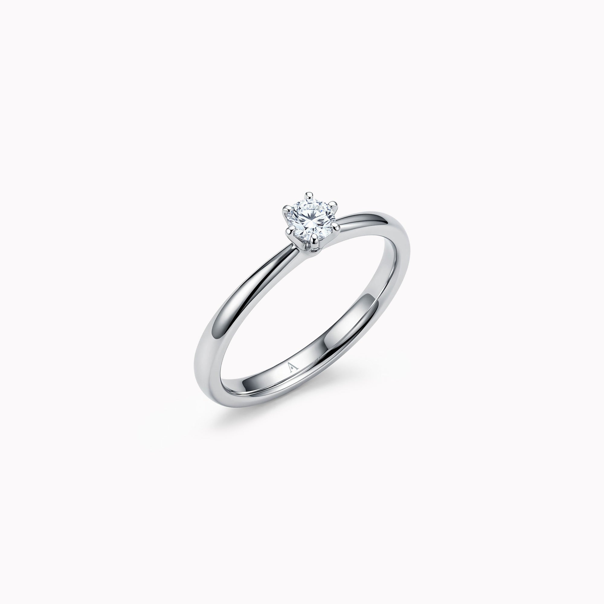 Sobriété Heureuse (S) - 0.15 Karat - Weissgold 18 K