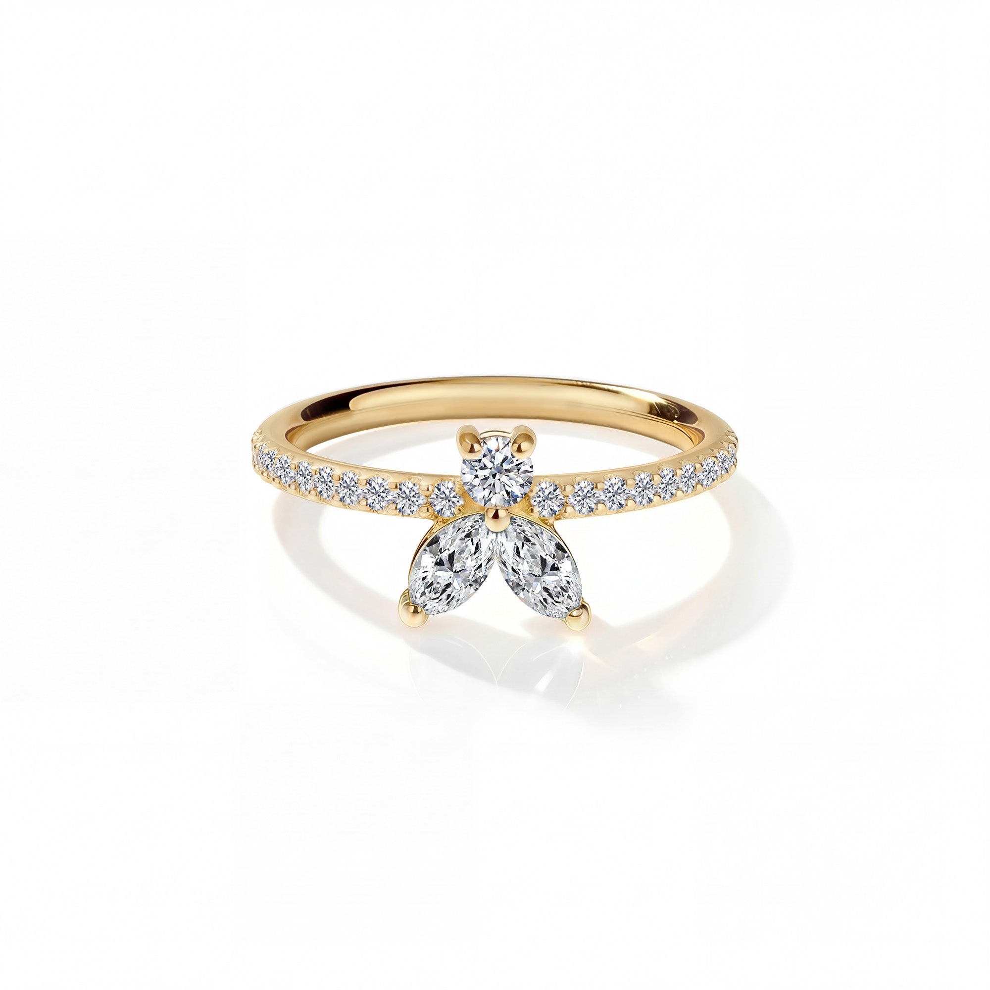 The Fancy Little Bee 0.39 carat - or jaune 18k