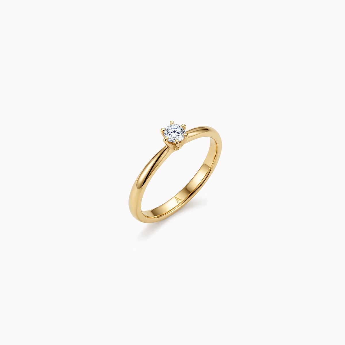 Sobriété Heureuse (M) – 0.25 ct – 18k yellow gold
