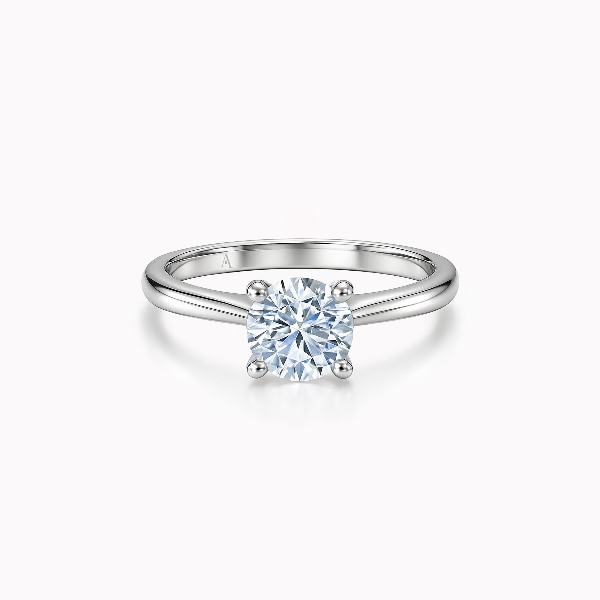 The V-Shape XL 1.00 Karat - Weissgold 18 K