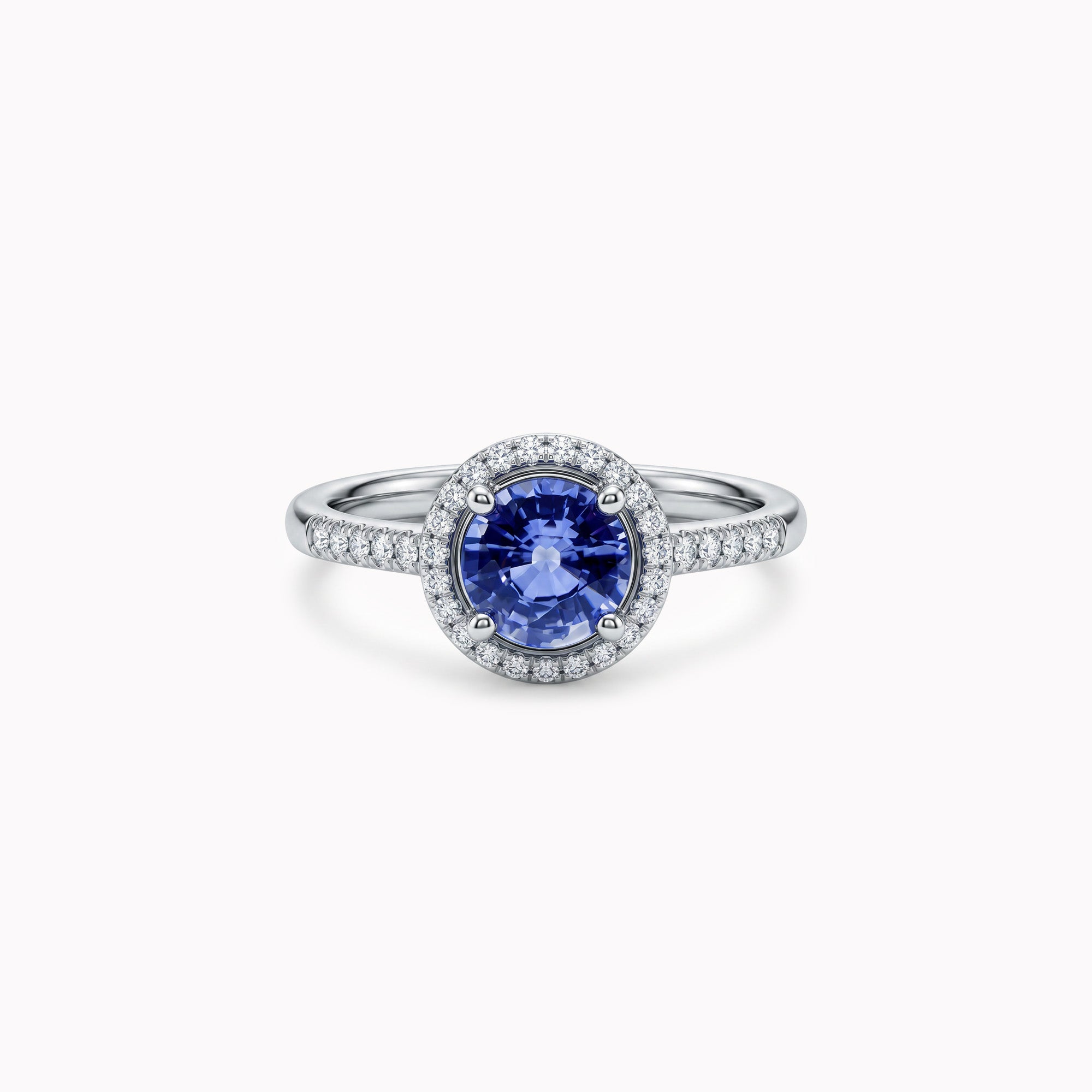 Pretty Blue Eyes - 0.80 carat - platine 950