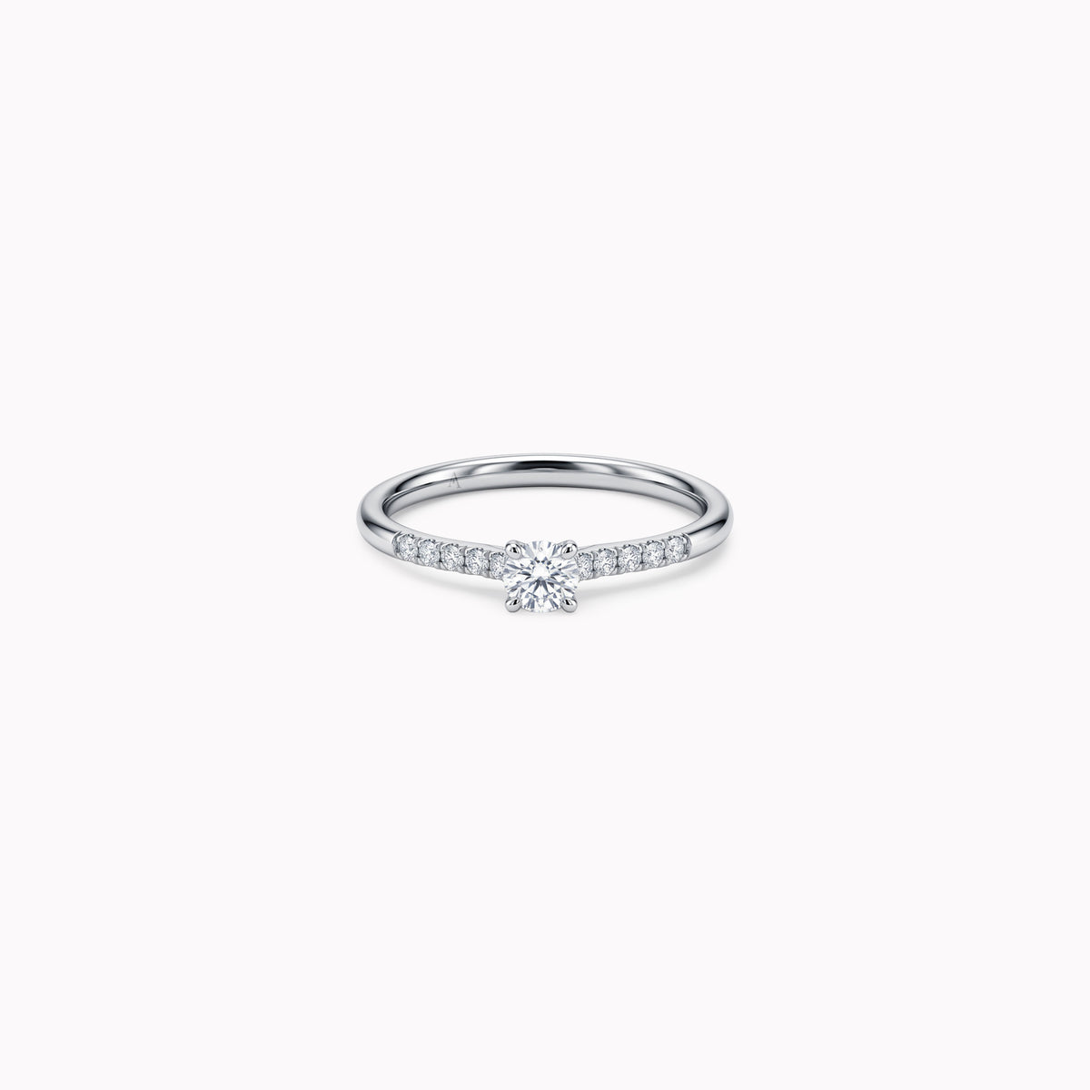 The Fancy V-shape 0.15 Karat - Weissgold 18 K