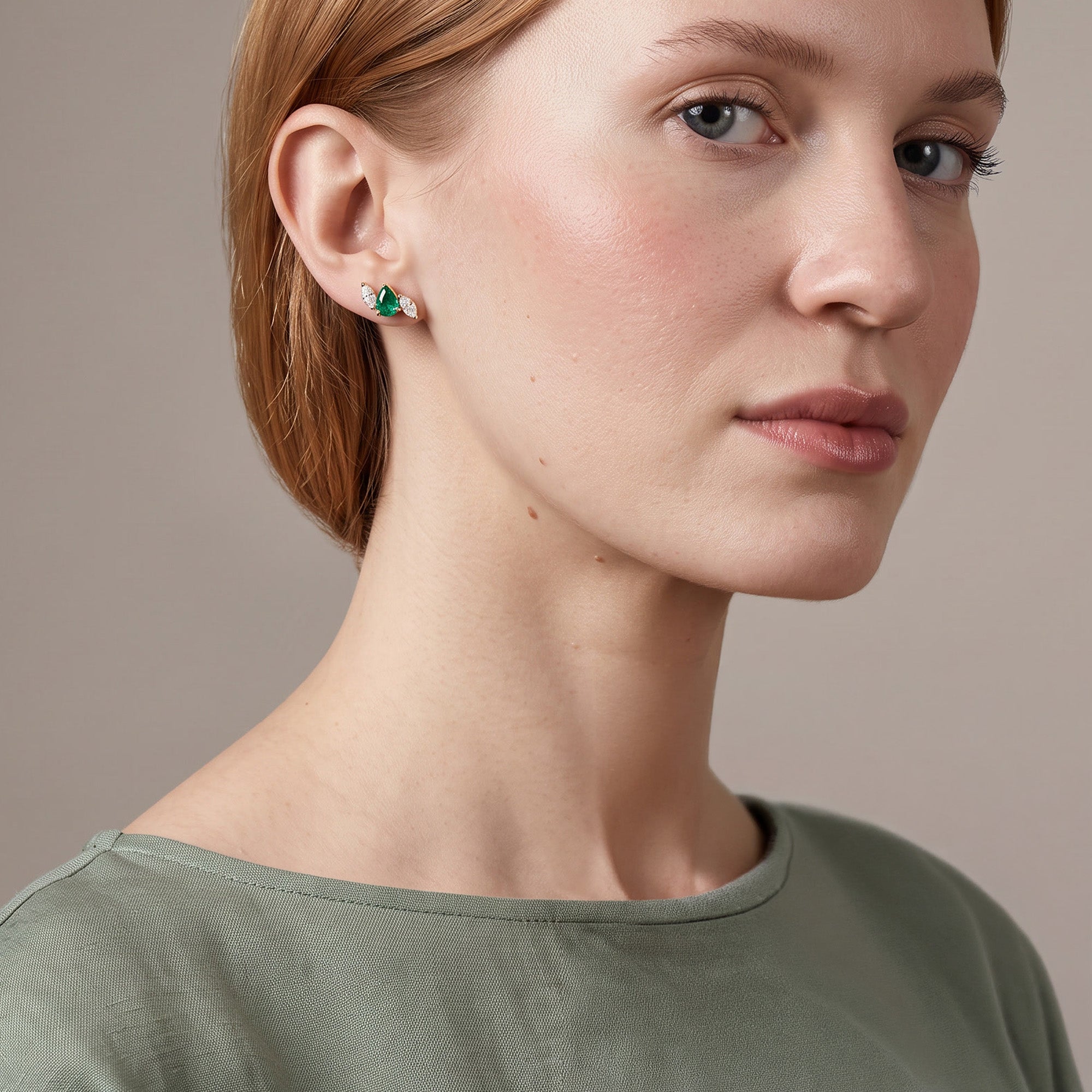 Boucles d'oreilles Wild Forest - Or Jaune 18k