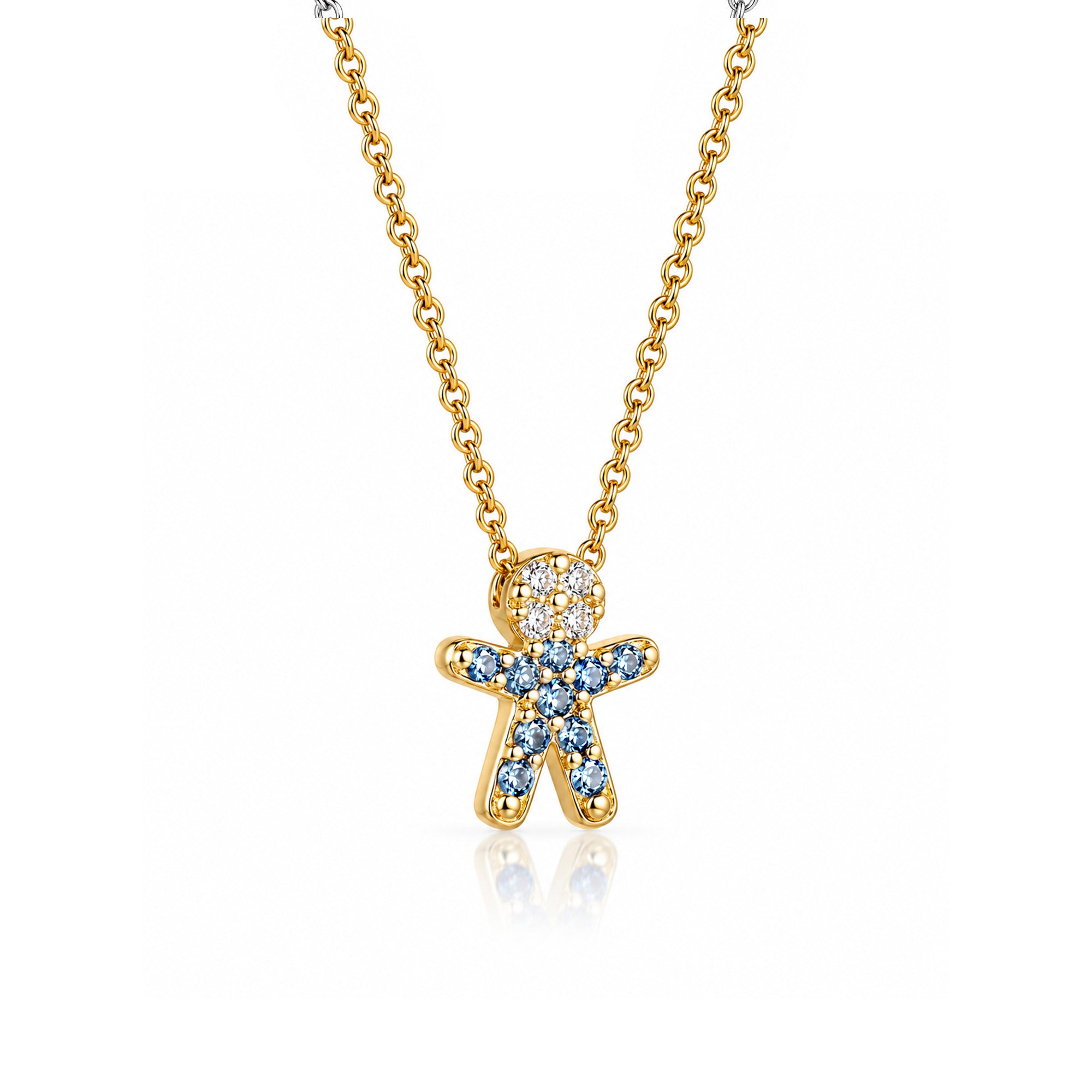 The Fancy Little One – Blue Outfit | Gelbgold 18 K