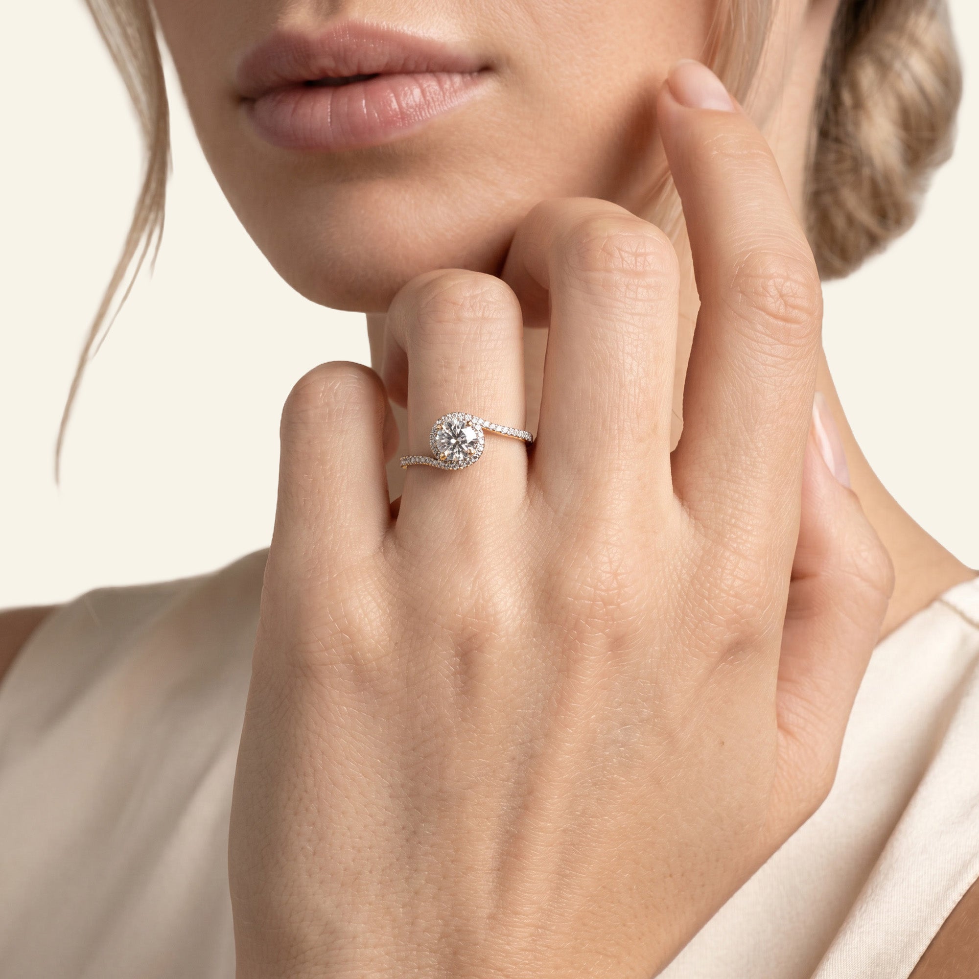 La Merveilleuse spirale - 0.50 carat - or jaune 18k