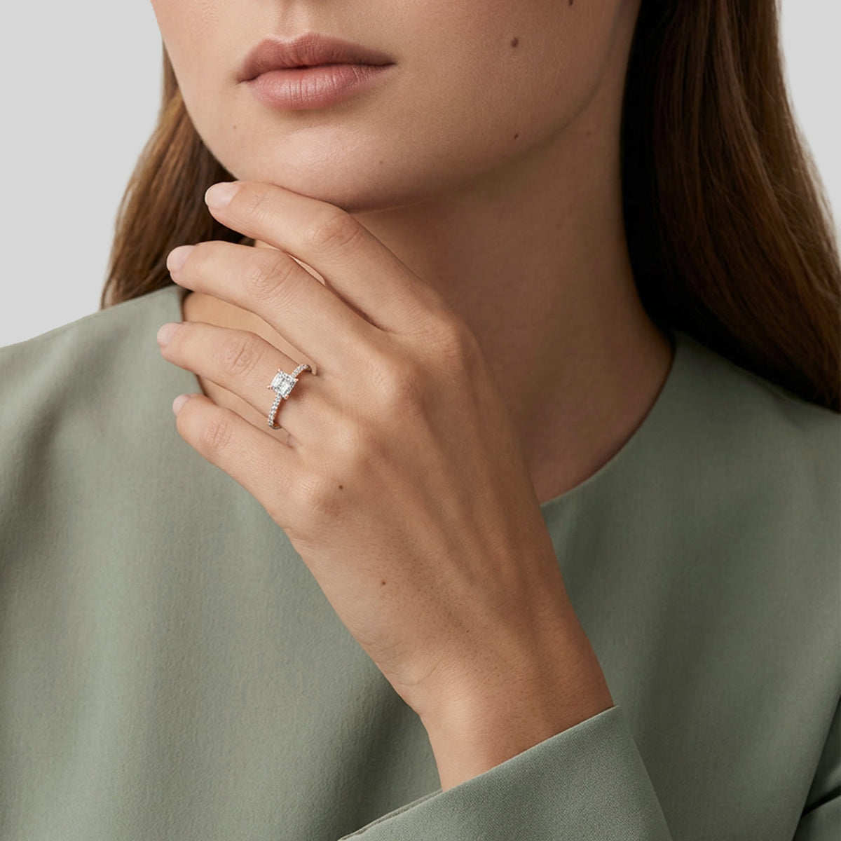 The Fancy Ice Cube 1.00 carats - or rouge 18k