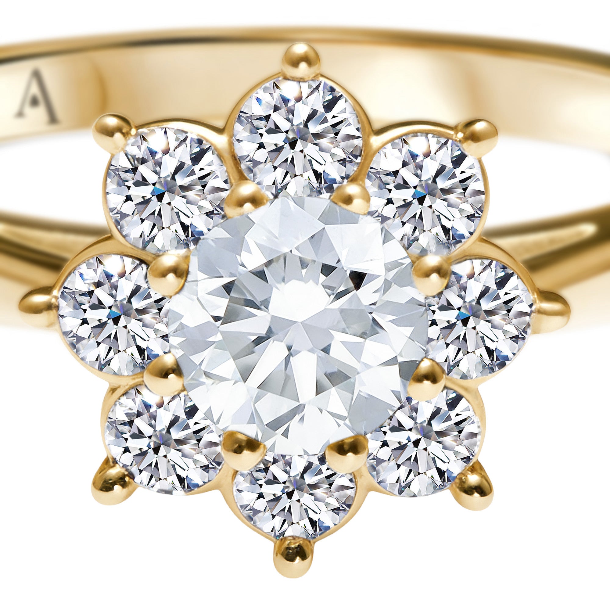 The Blooming Flower 0.30 carats - Yellow Gold 18k