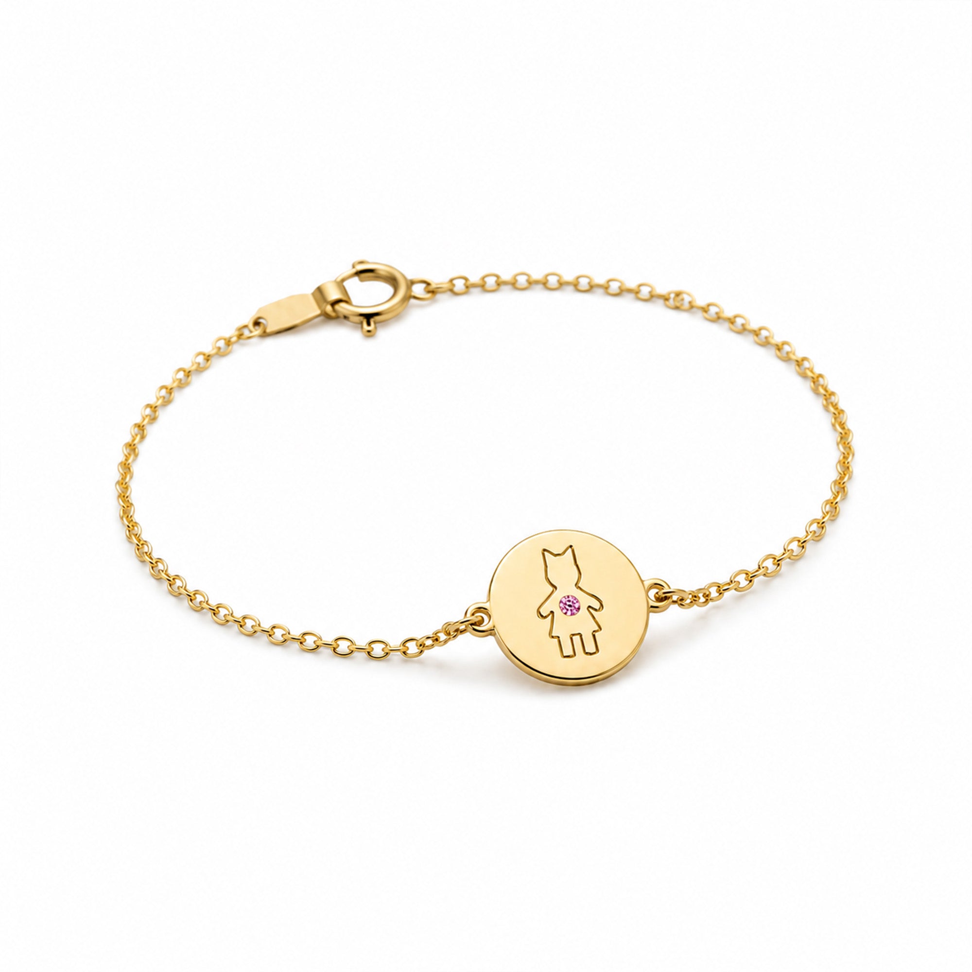 The Little Muse – Blue Diamond | Bracelet en Or Jaune 18K