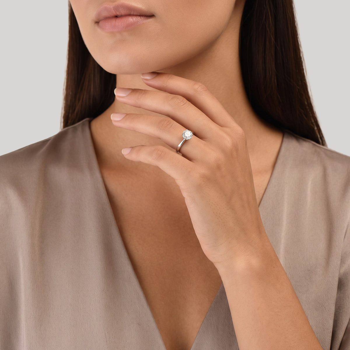 Sobriété Heureuse (XL) - 1.00 carat - platine 950