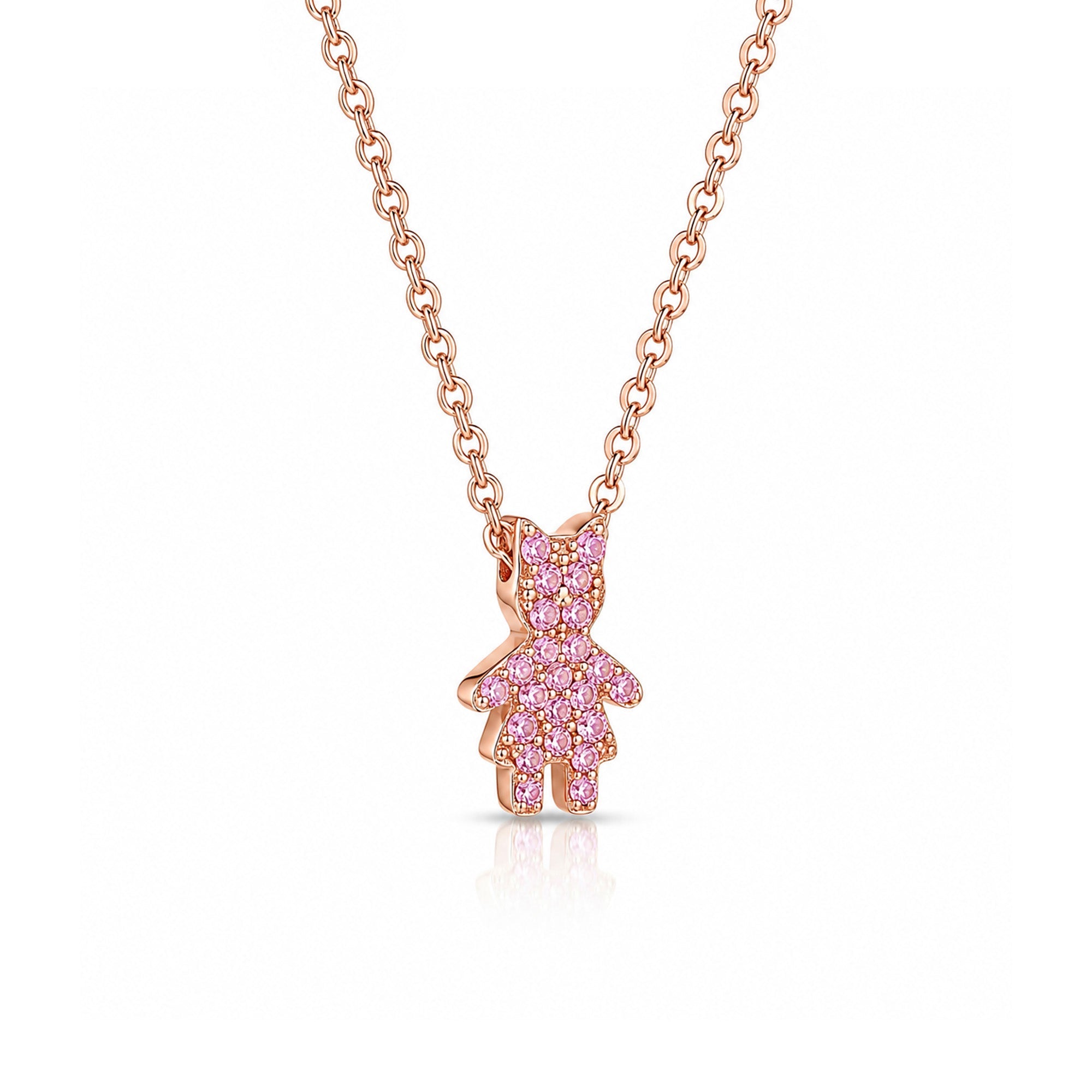 The Little Muse Pink | Necklace 18k Red Gold