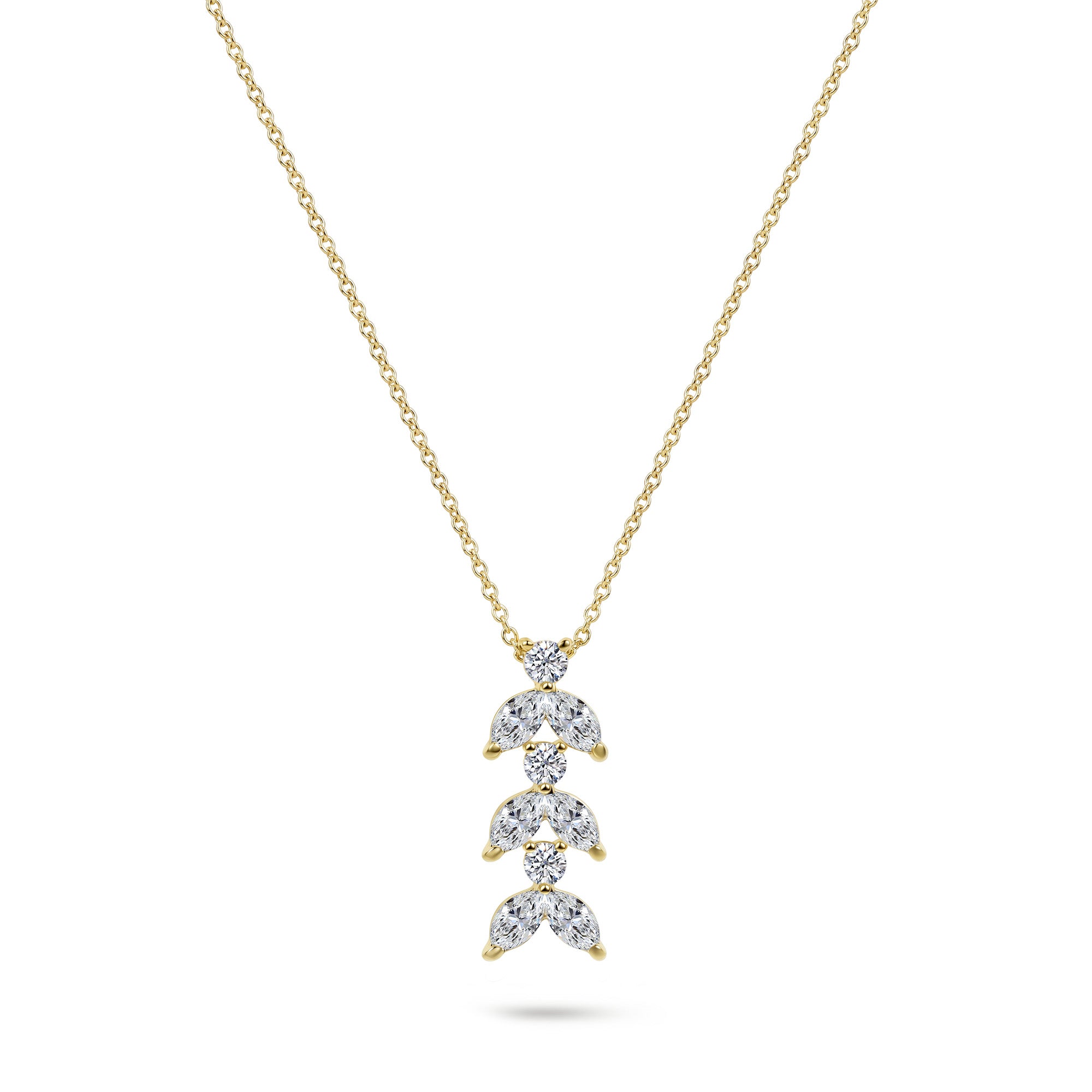 Halskette Little Bees - Gelbgold 18K