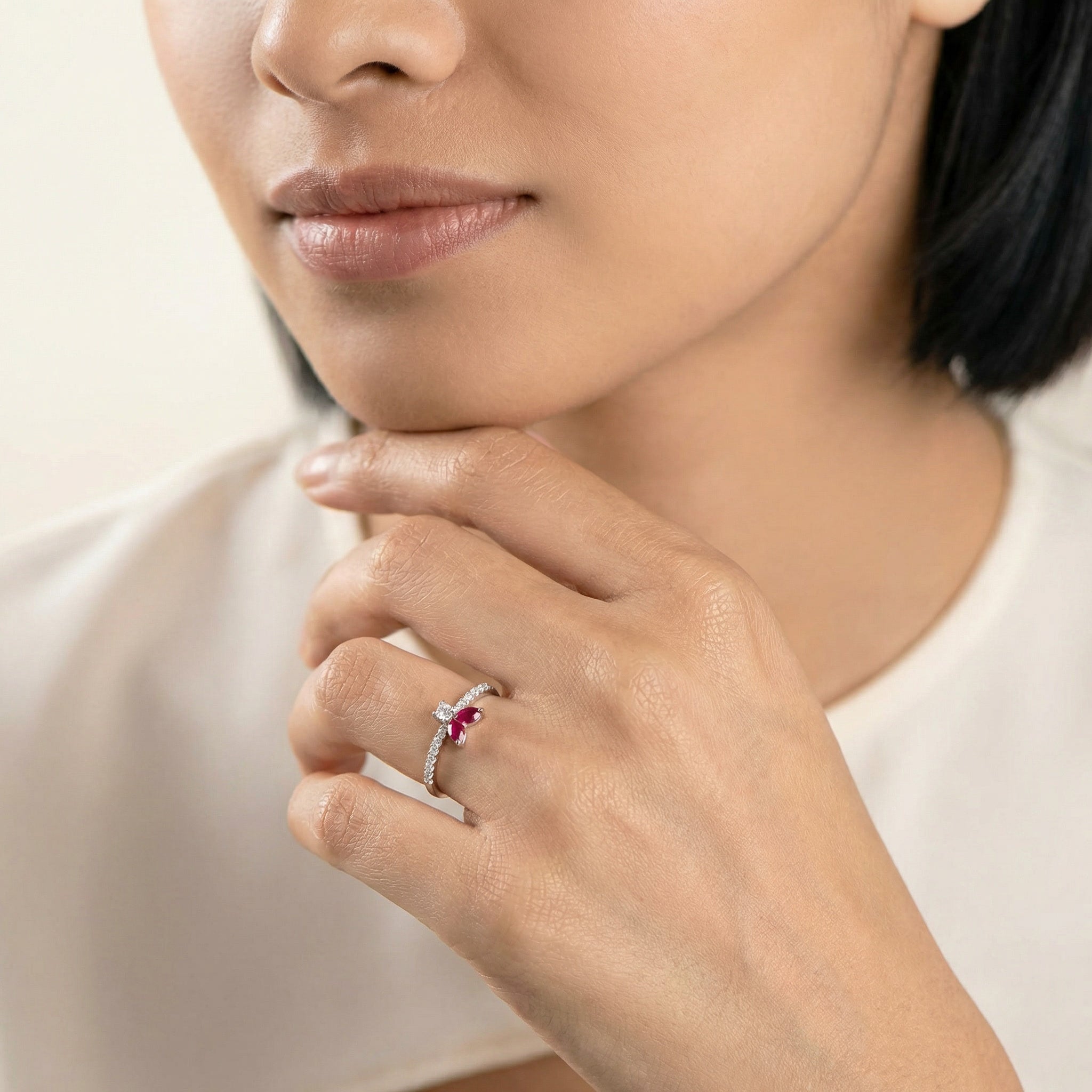 The Fancy Little Bee Rubis - Yellow Gold 18k