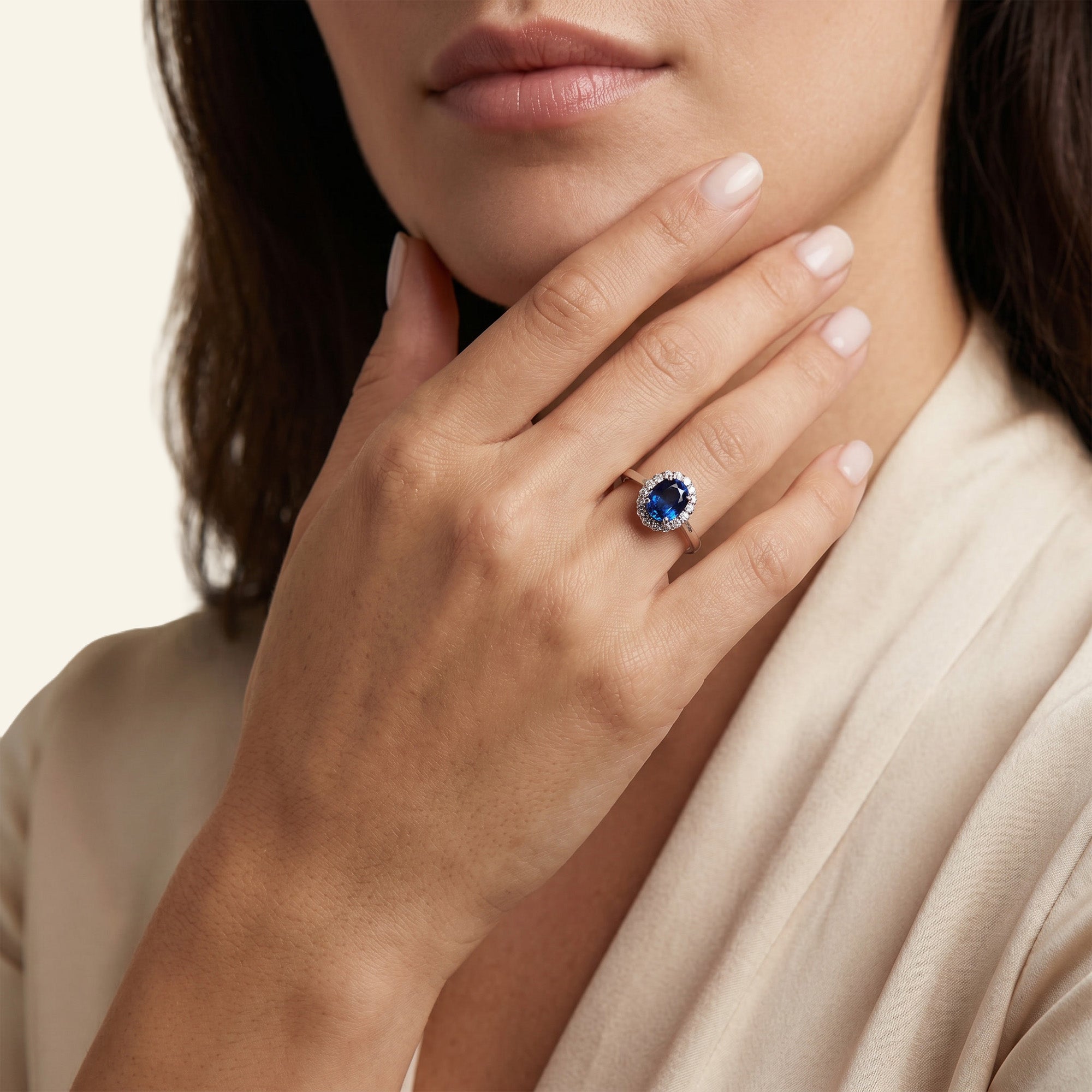 The Blue Temple 0.75 Karat - Platin 950