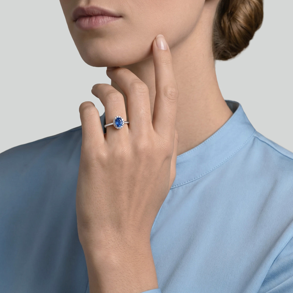 The Blue Temple 0.75 carats - platine 950