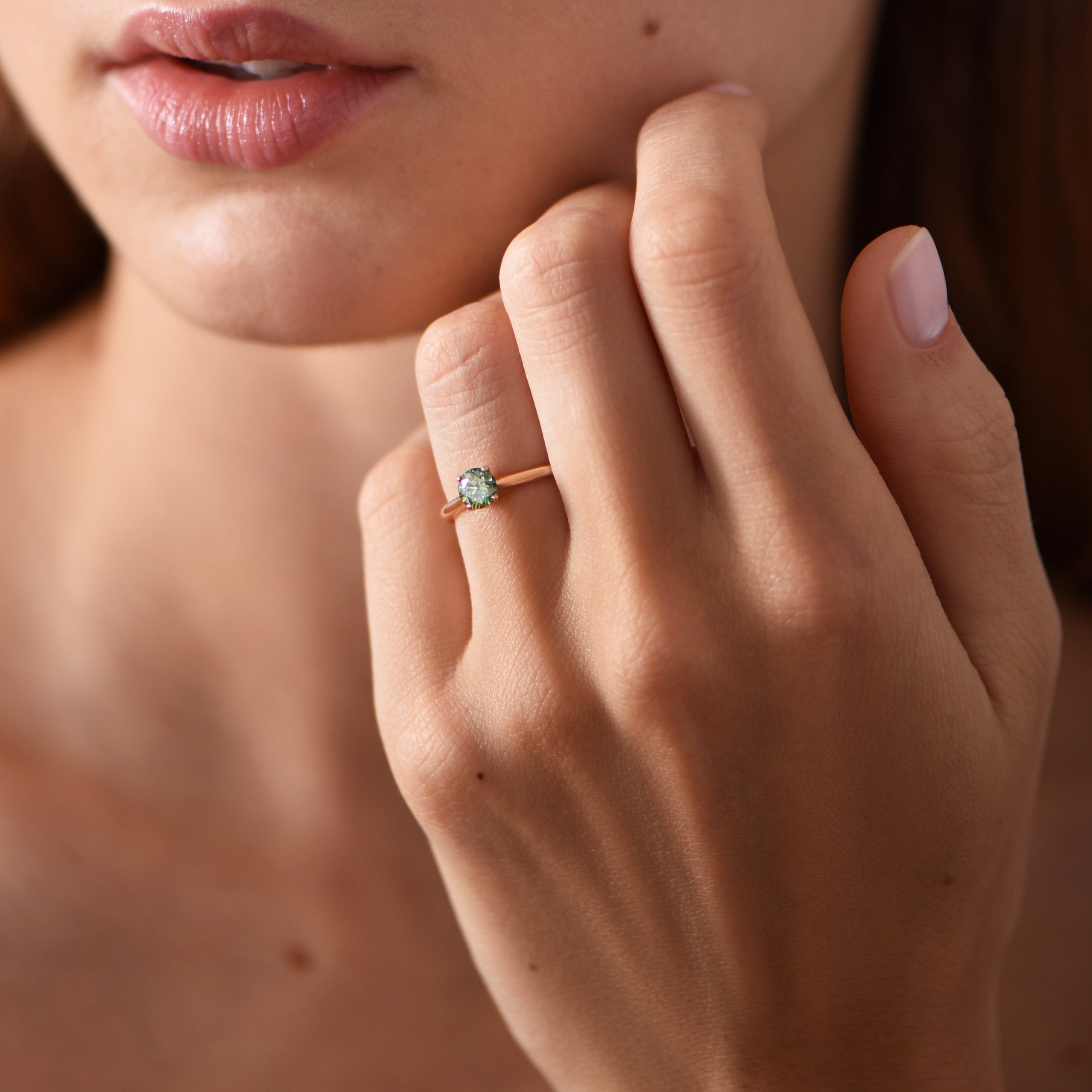 Miss Sweetheart Green 0.50 Karat - Rotgold 18K