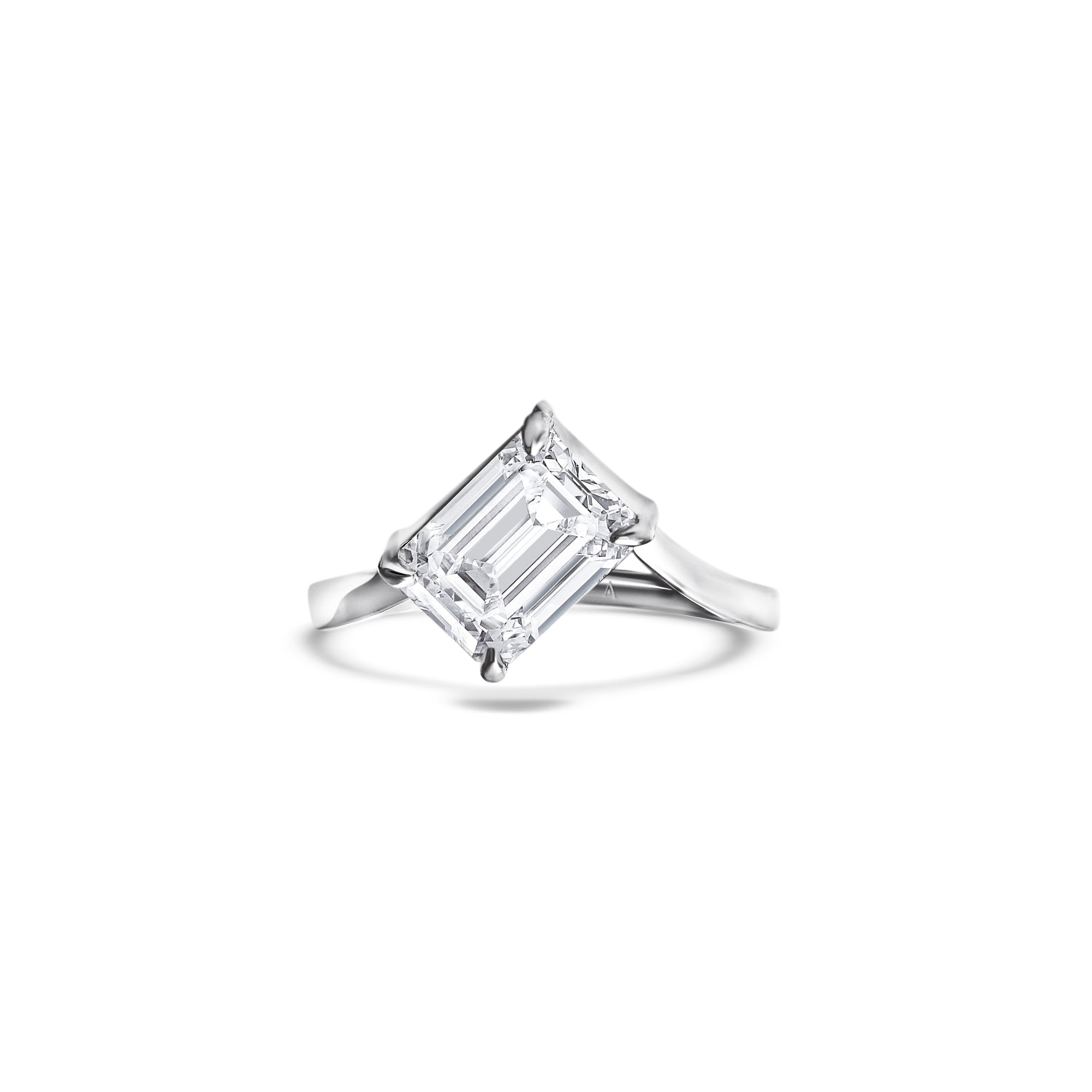 The Ice Skating Girl 2.00 carats - platine 950 – Solitaire en or 18k avec diamant – vue produit