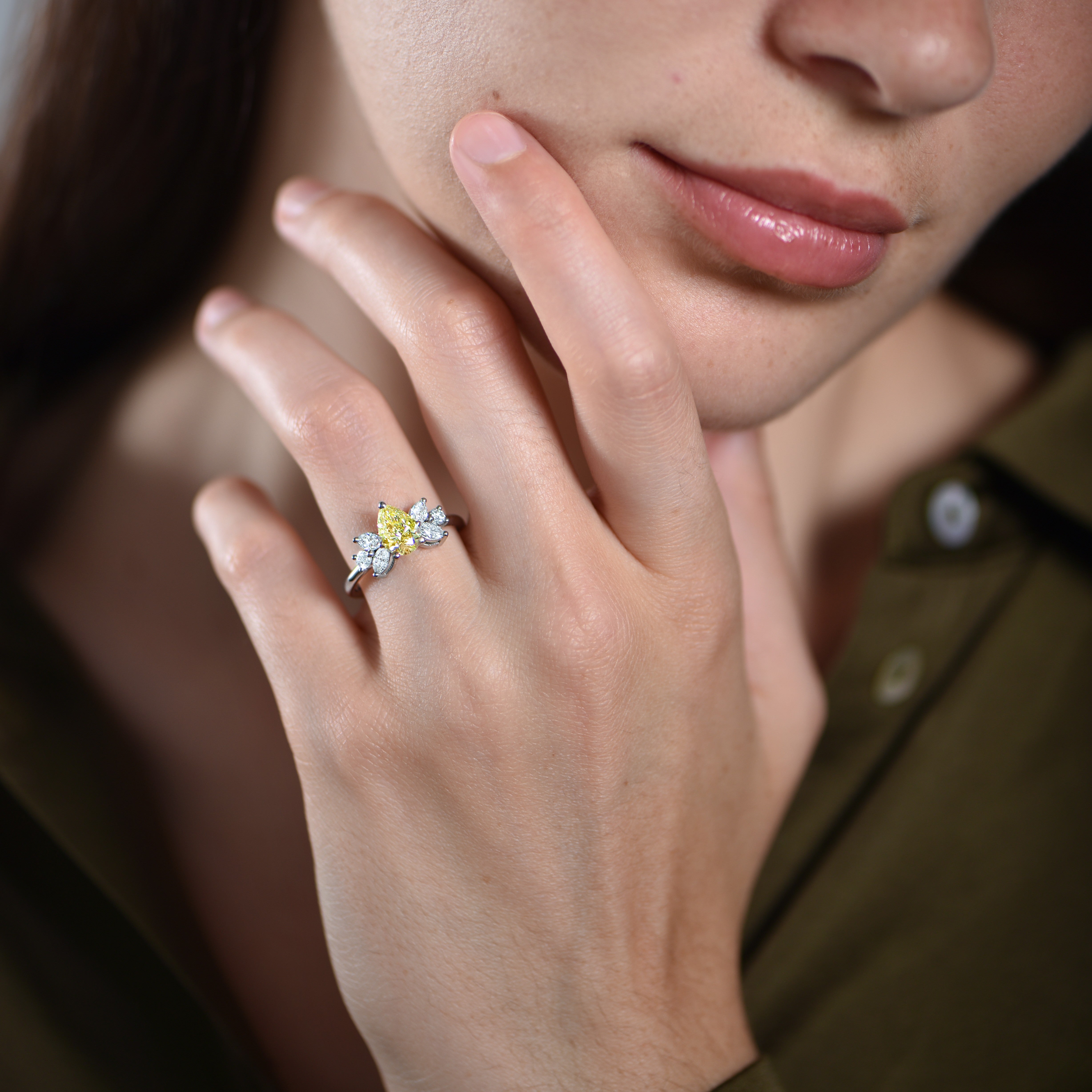 Three Little Birds 1.00 carats - white gold 18k