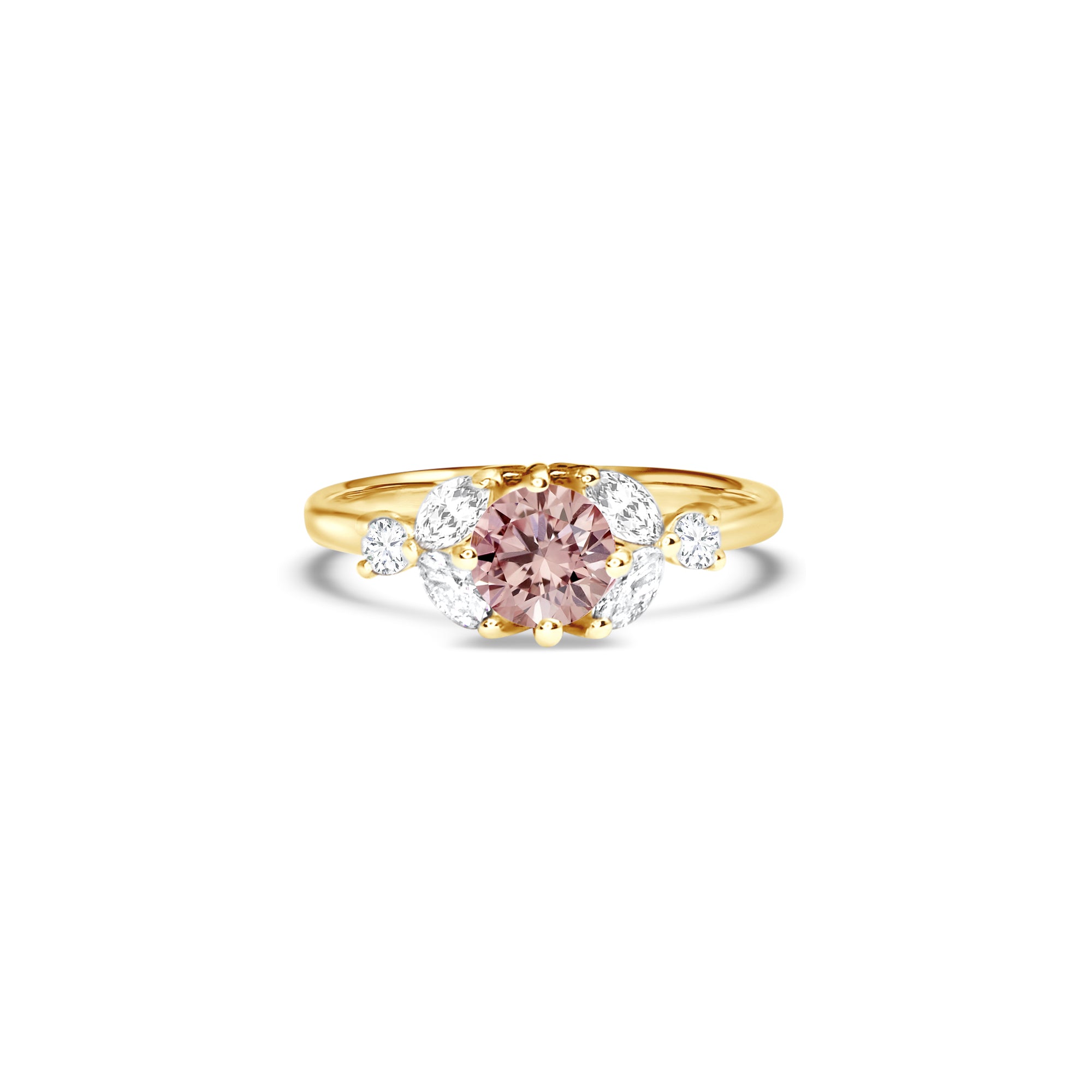 Little Bees - 0.75 carat - or jaune 18k – Solitaire en or 18k avec diamant – vue produit