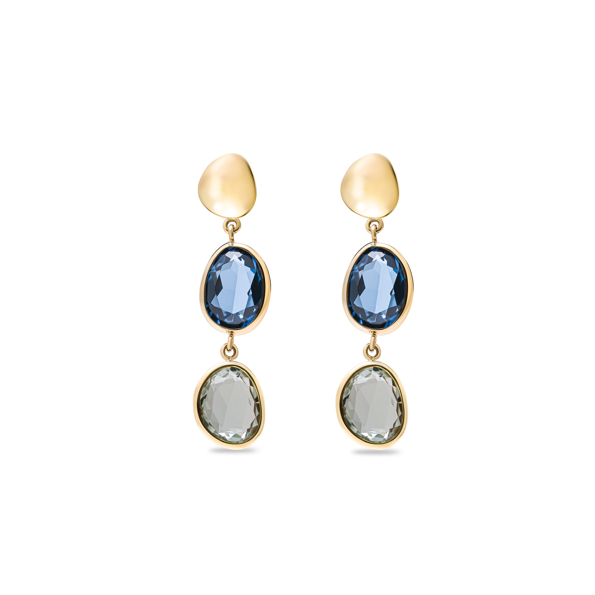 Boucles d'oreilles Océane - or jaune 18k – Boucle d'oreilles en or 18k – vue produit