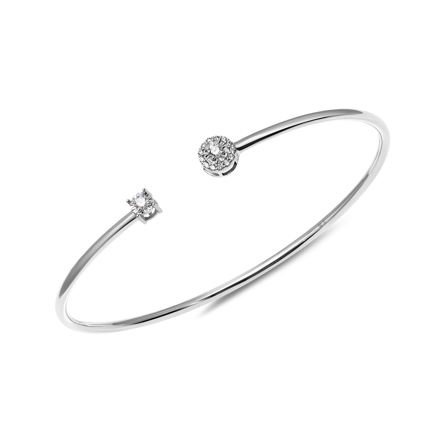 Little Funkee Girl The Bangle 0.17 carats - white gold 18k