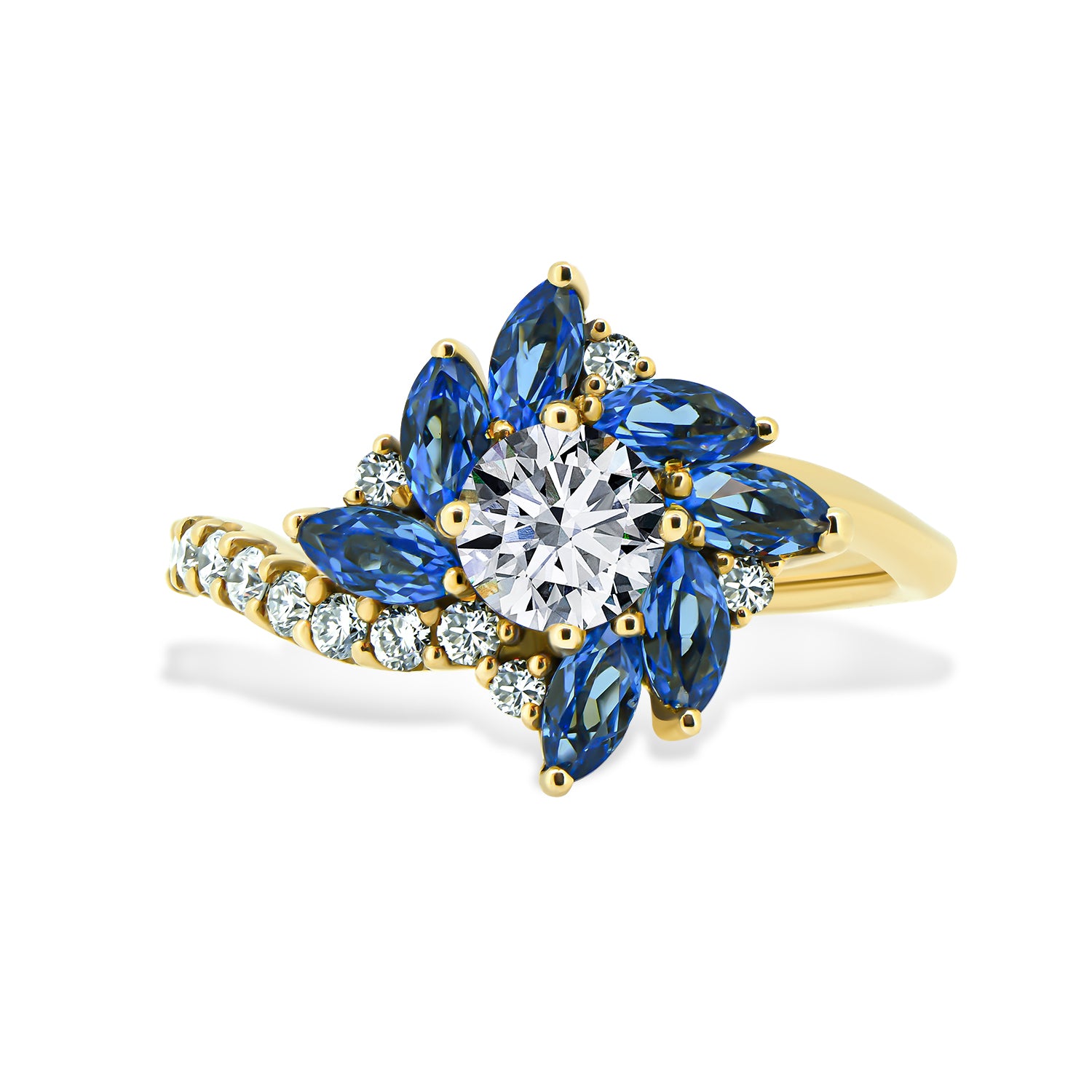 Enigmatic Nightflower - or Jaune 18k