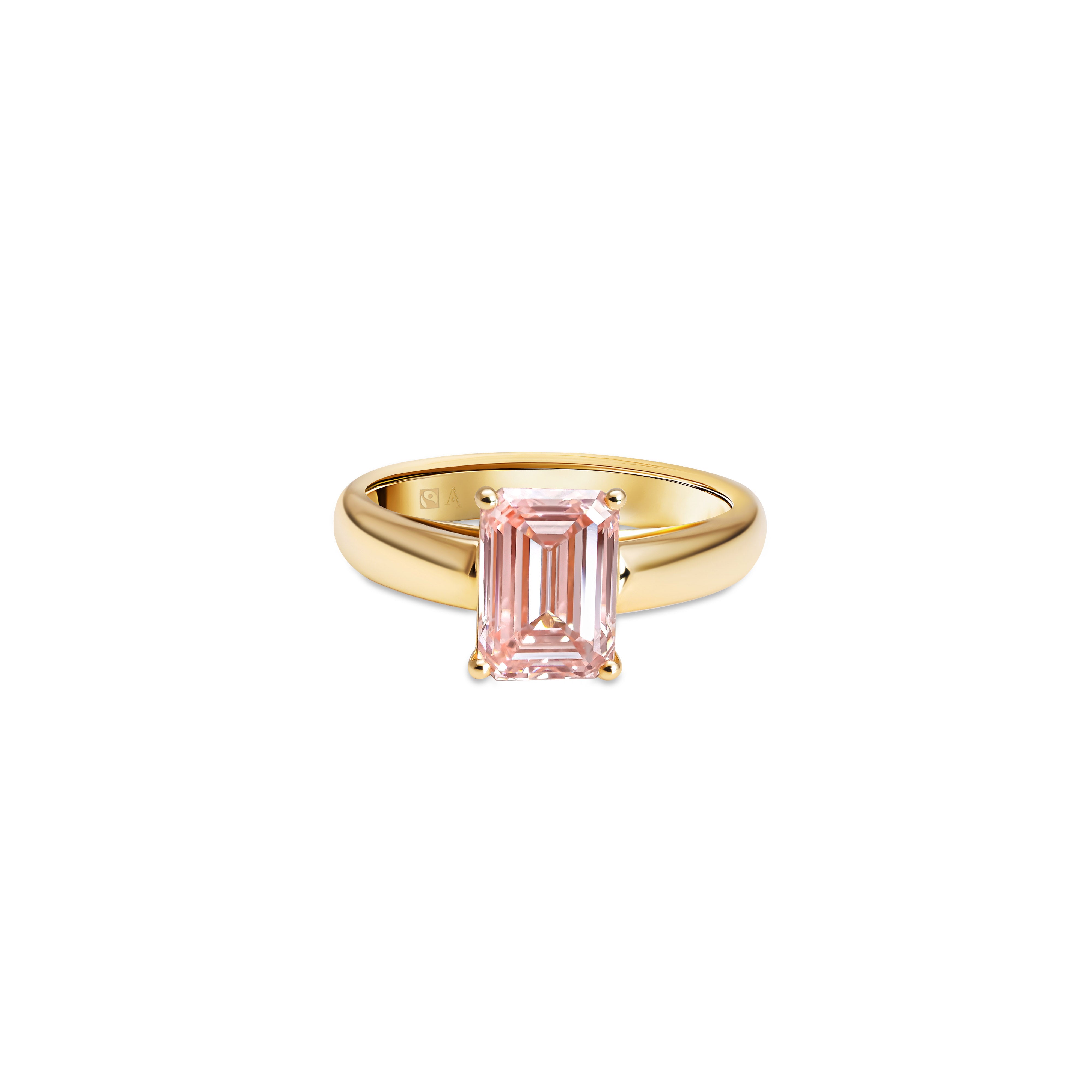 Laguna Colorada 2.00 carats - or Jaune 18k – Solitaire en or 18k – vue produit