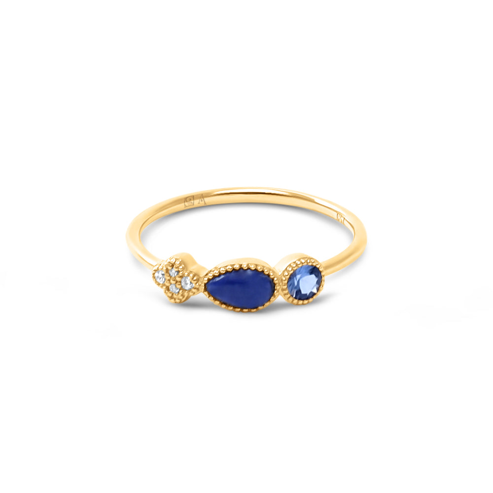 Bague AA-297 - or jaune 18k – Bague en or jaune avec diamant – vue produit
