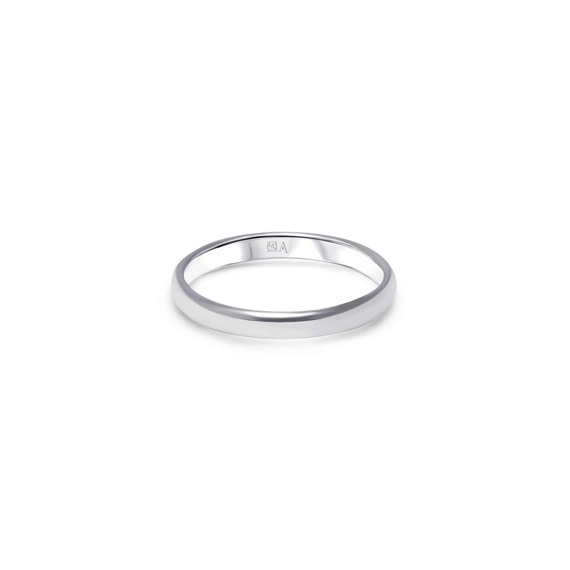 The Curvy 3.0 mm - or blanc 18k – Alliances AGUAdeORO en or 18k – vue produit