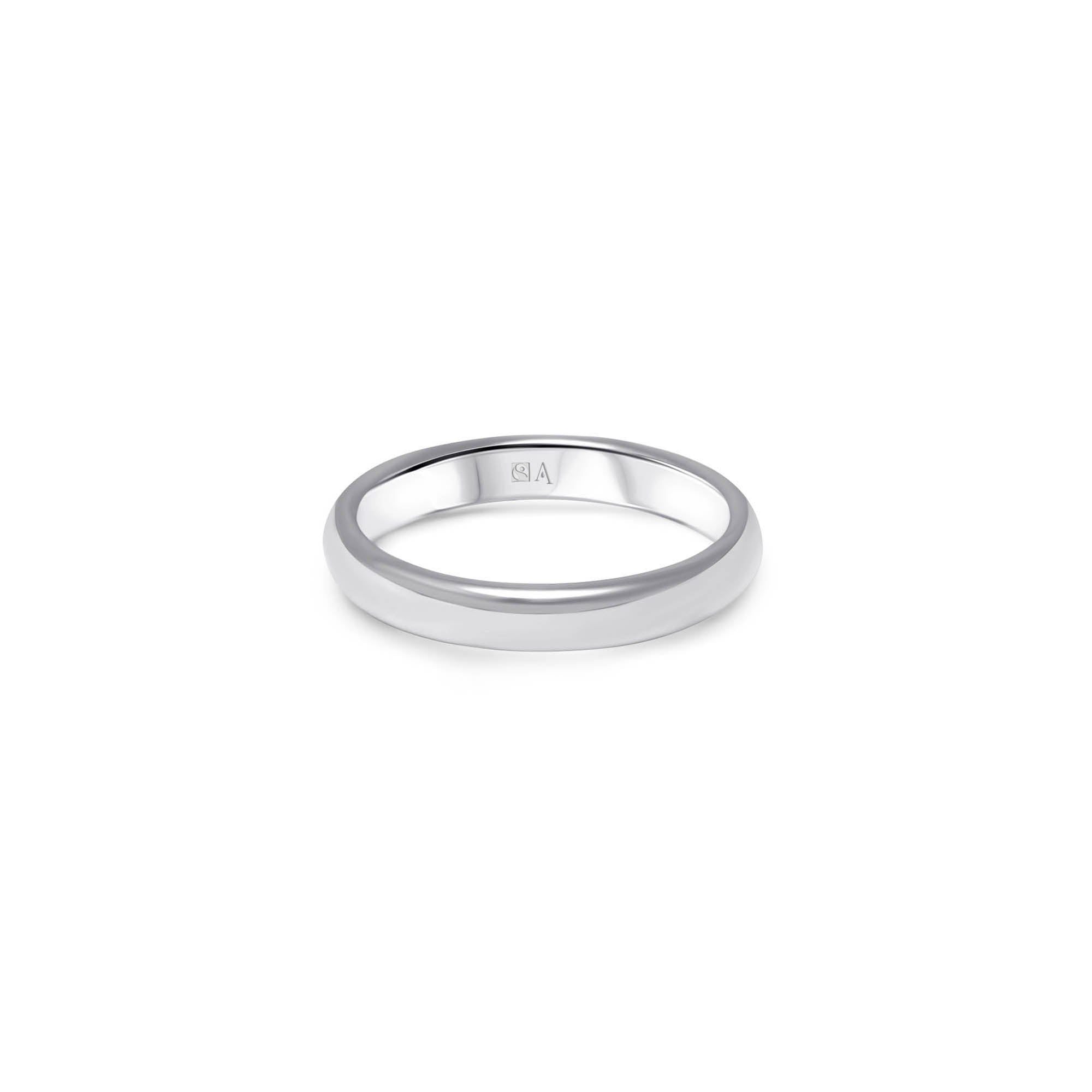 The Curvy 4.0 mm - or blanc 18k – Alliances AGUAdeORO en or 18k – vue produit