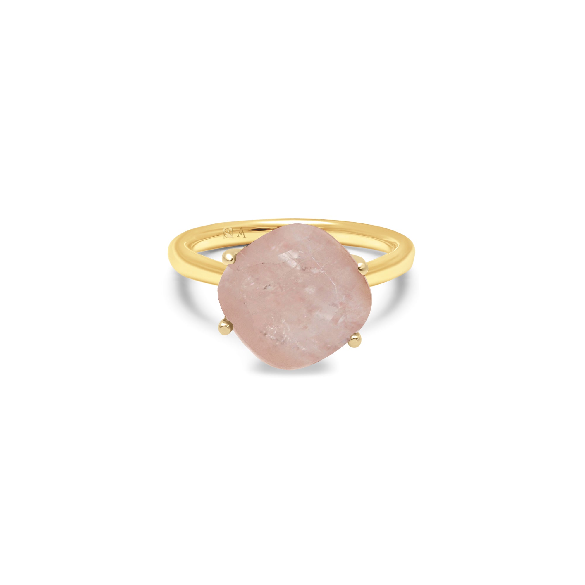 Bague Morganite AA-229 - or jaune 18k – Bague en or jaune – vue produit