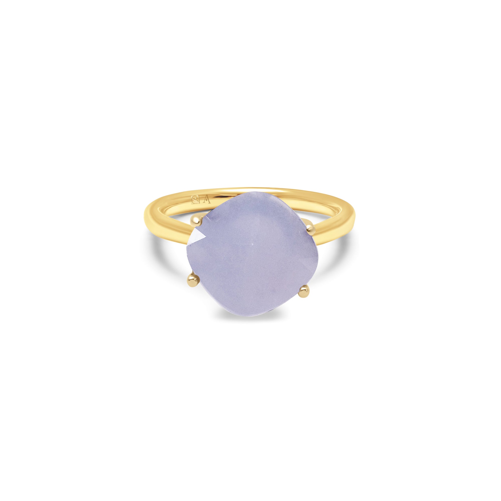 Bague AA-229 Calcédoine - or jaune 18k – Bague en or jaune – vue produit