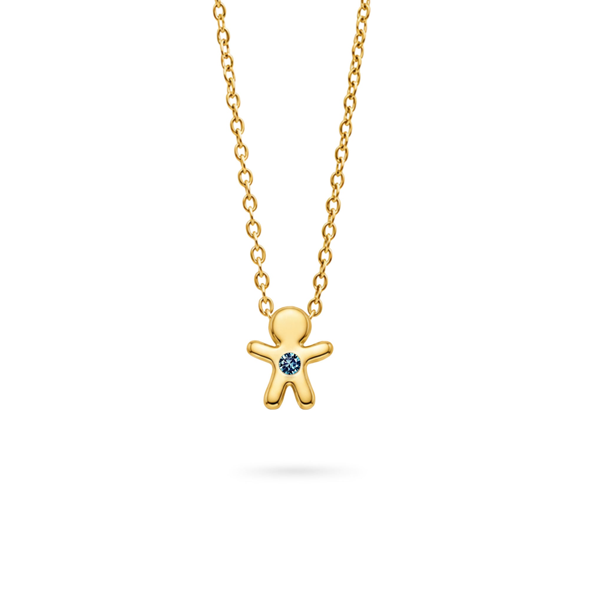 The Little One – Blue Outfit | Gelbgold 18 K