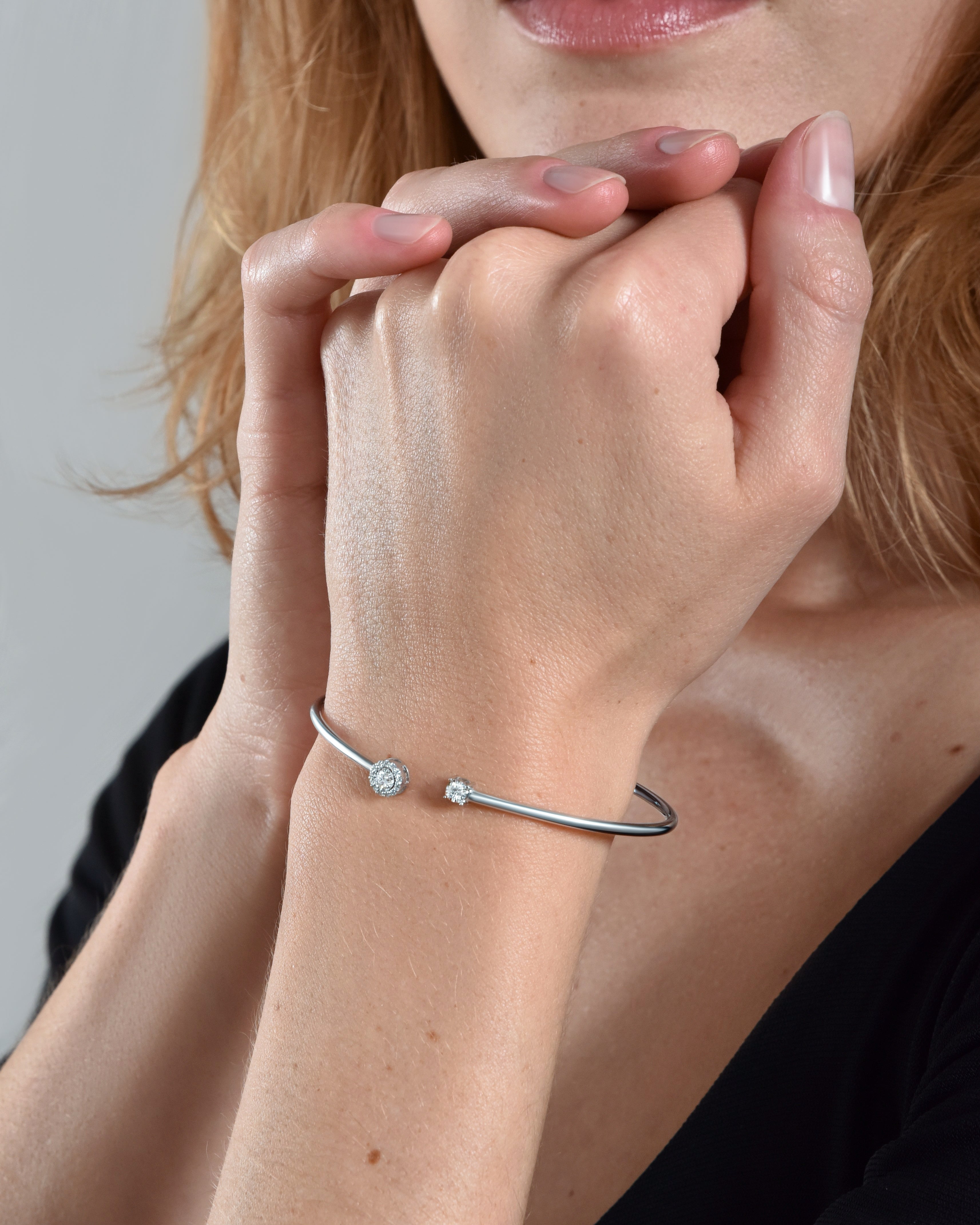 Little Funkee Girl The Bangle 0.17 carats - white gold 18k