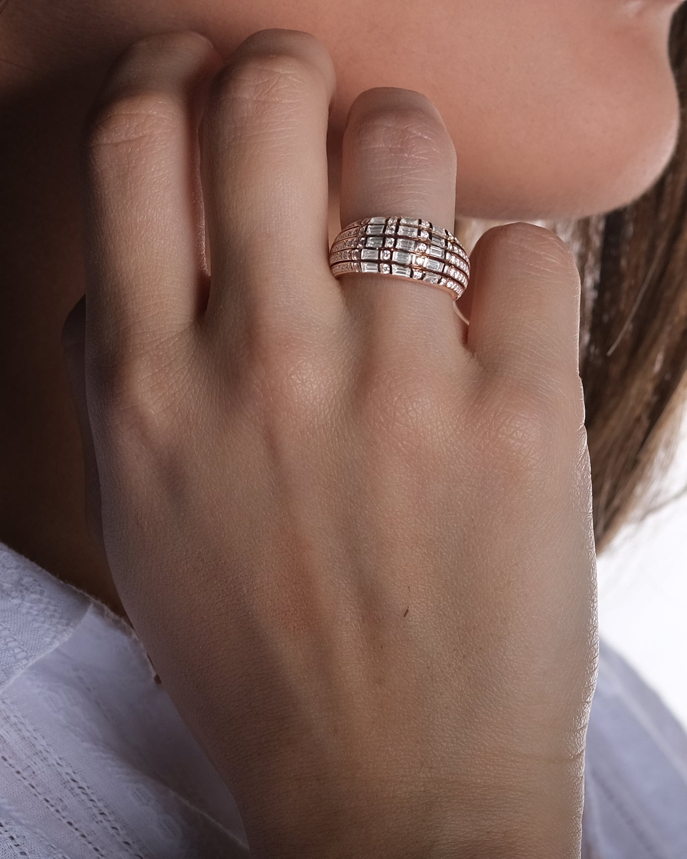 Like a Dream - or rouge 18k – Bague en or 18k – vue de profil