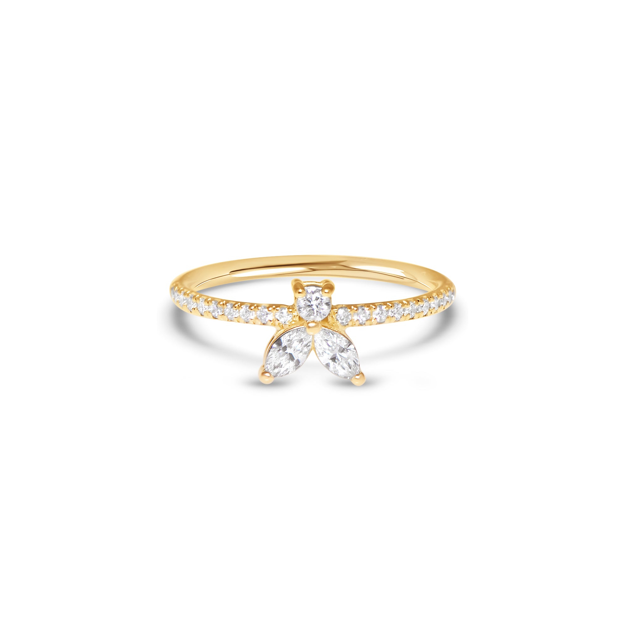 The Fancy Little Bee 0.39 carats - or jaune 18k – Solitaire en or 18k avec diamant – vue produit