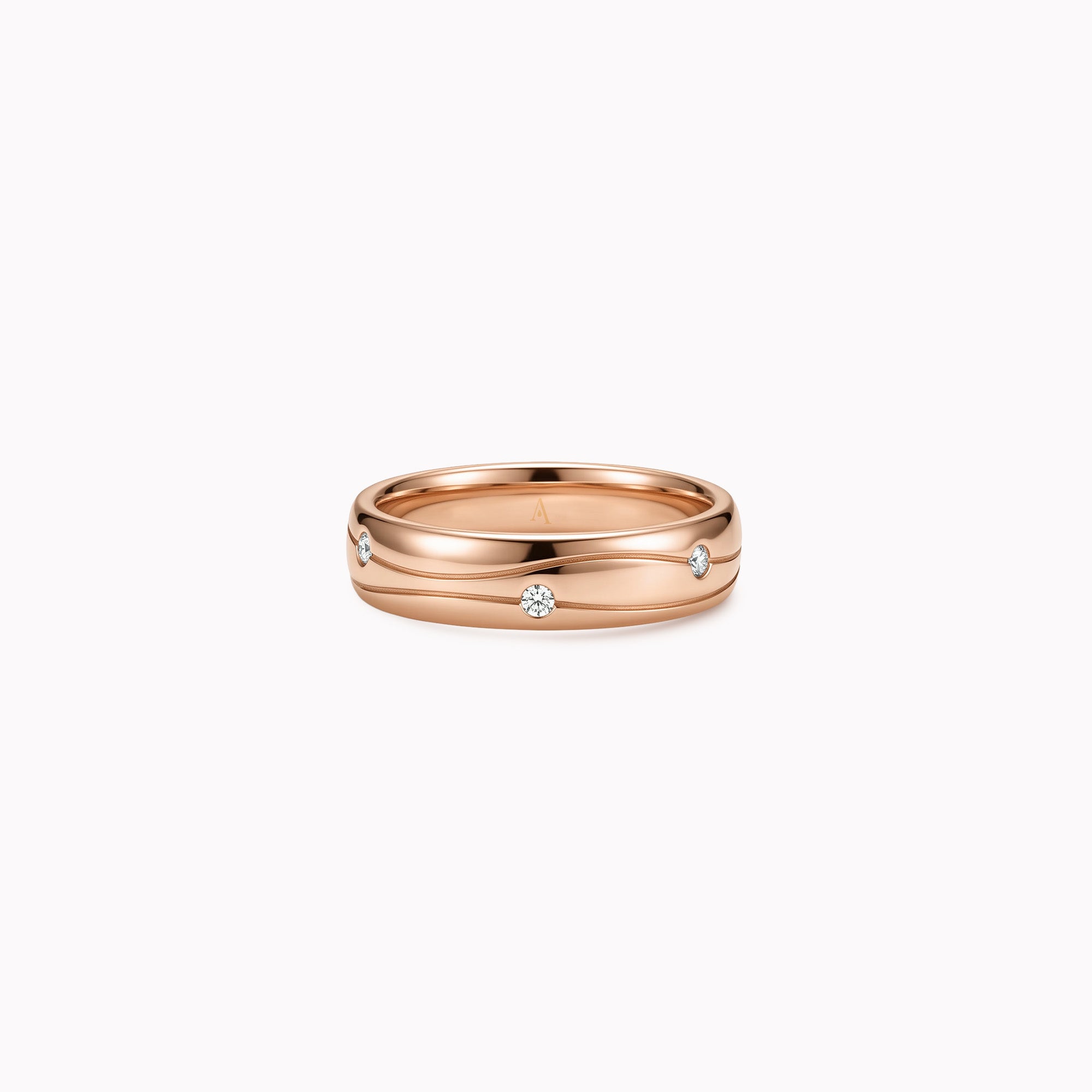 The Fancy Double Waterway - or rouge 18k